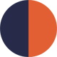 Matte Navy Orange
