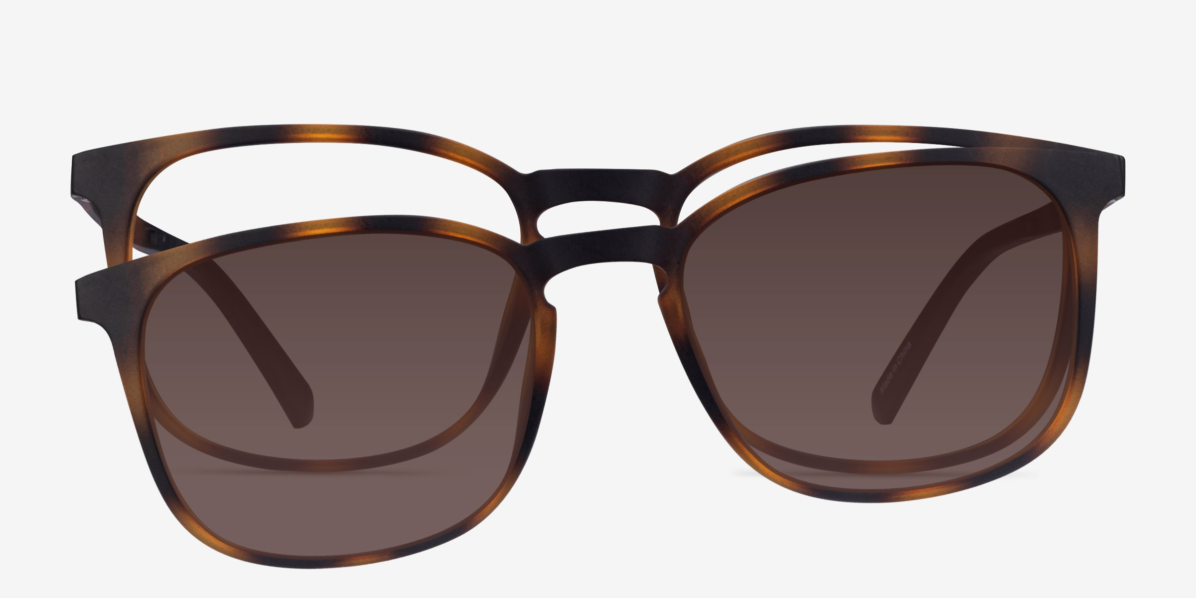 Stroll Clip-On Écailles PlastiqueMontures de lunettes de vue d'EyeBuyDirect, Vue de Face