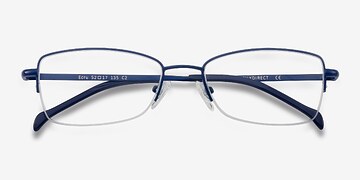 Navy Ecru -  Colorful Metal Eyeglasses