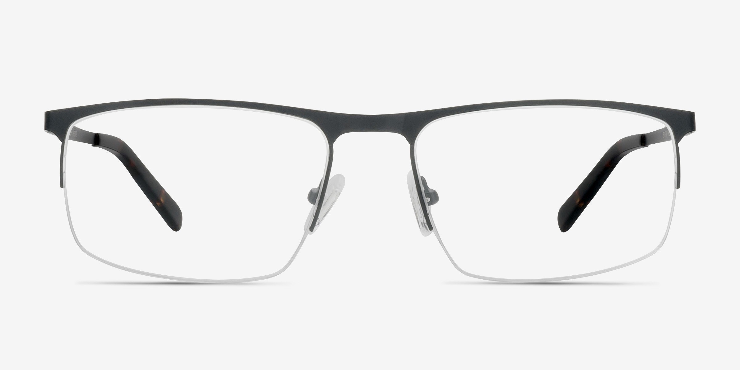 Wayne Noir MétalMontures de lunettes de vue d'EyeBuyDirect, Vue de Face