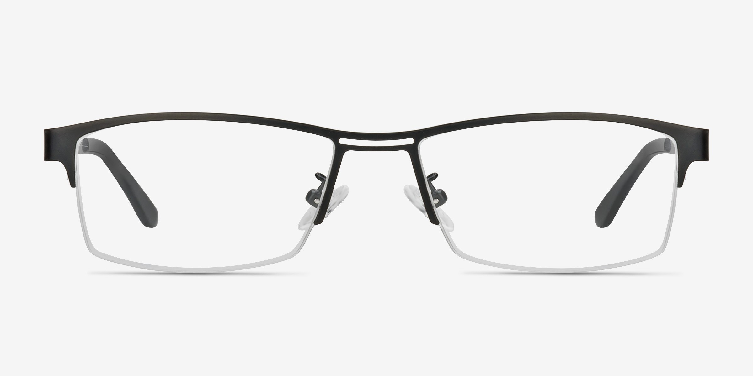 Fife Noir MétalMontures de lunettes de vue d'EyeBuyDirect, Vue de Face