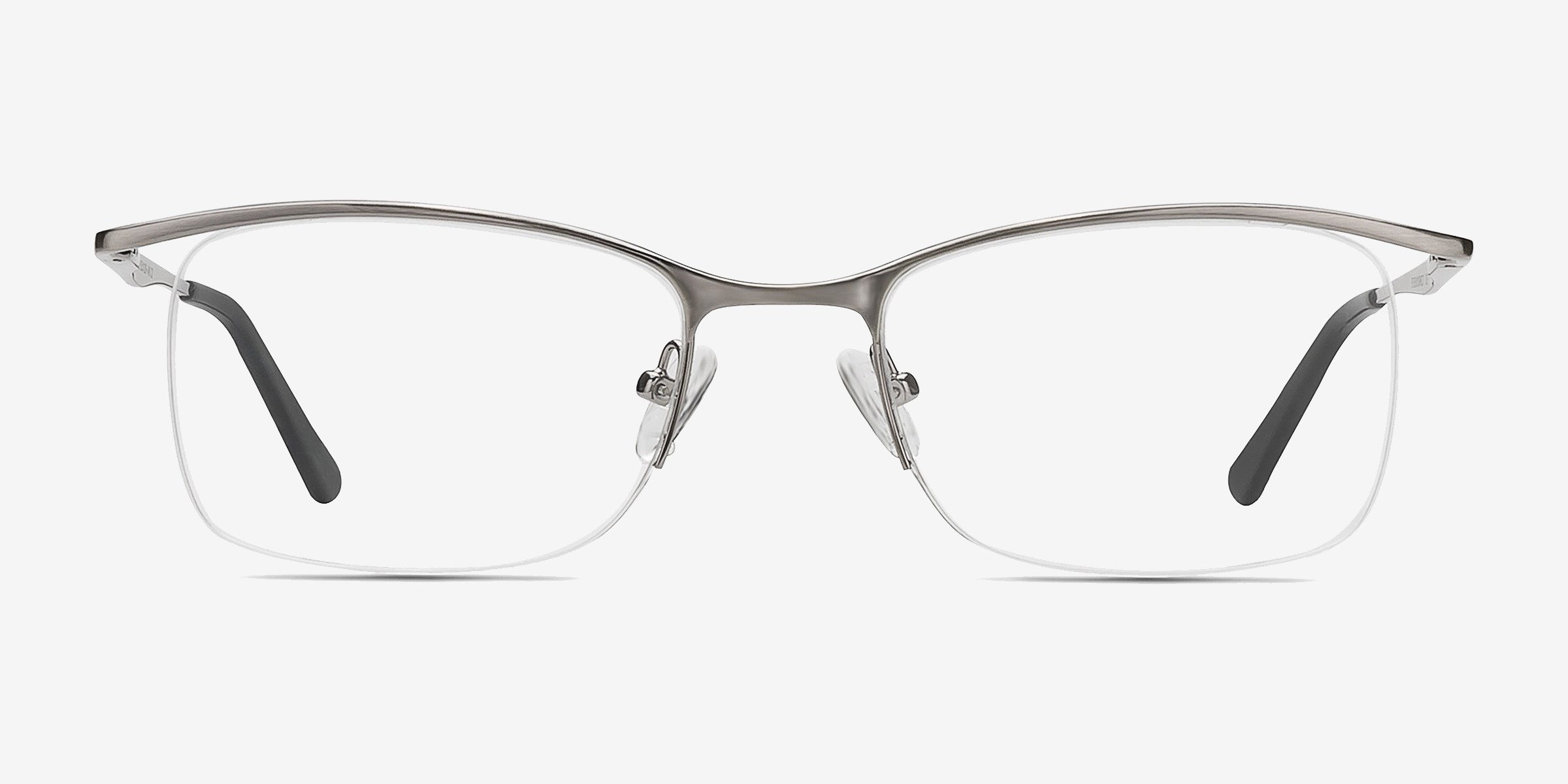 Vespid Light Gunmetal MétalMontures de lunettes de vue d'EyeBuyDirect, Vue de Face