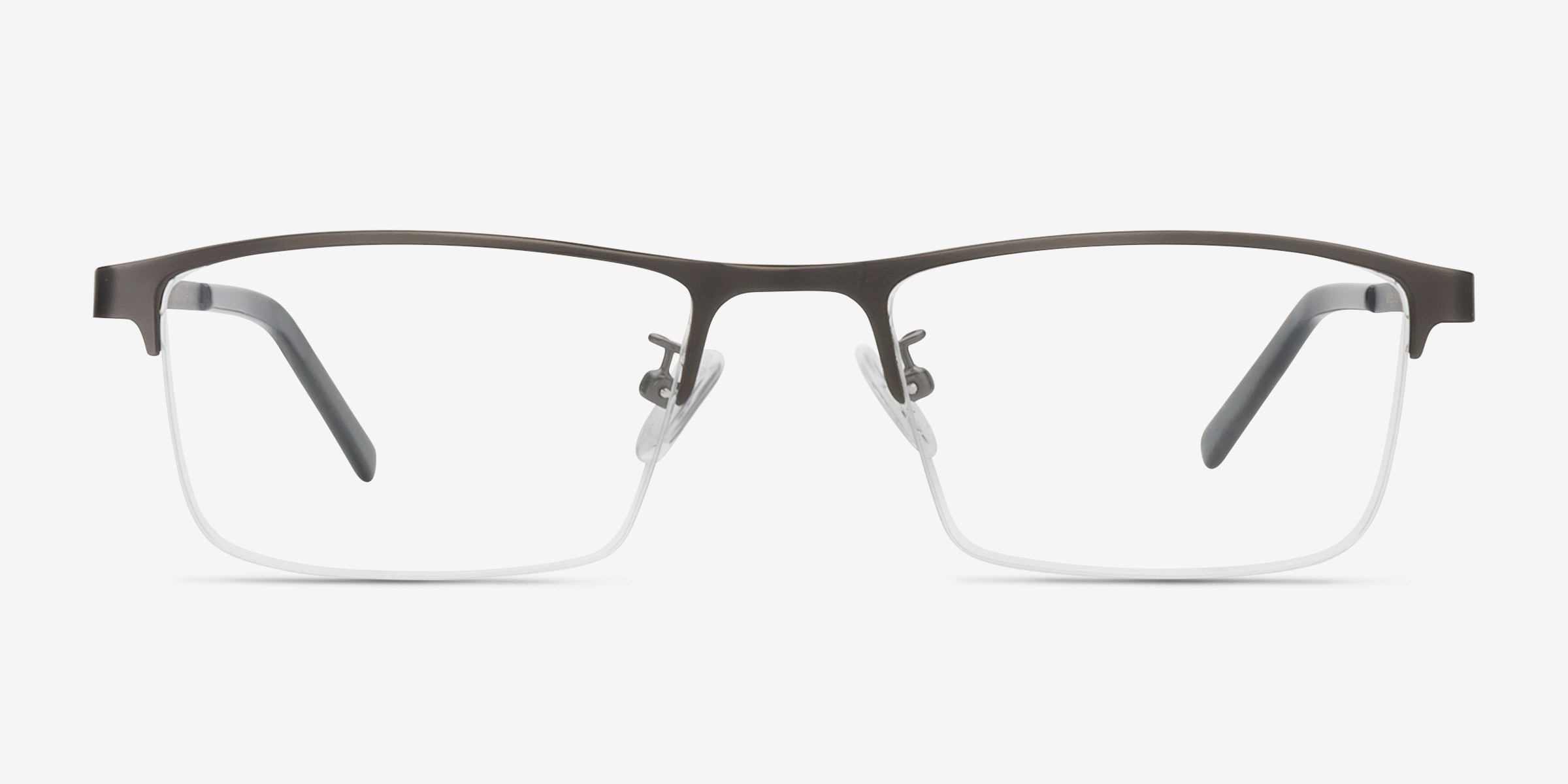 Algorithm Gris MétalMontures de lunettes de vue d'EyeBuyDirect, Vue de Face