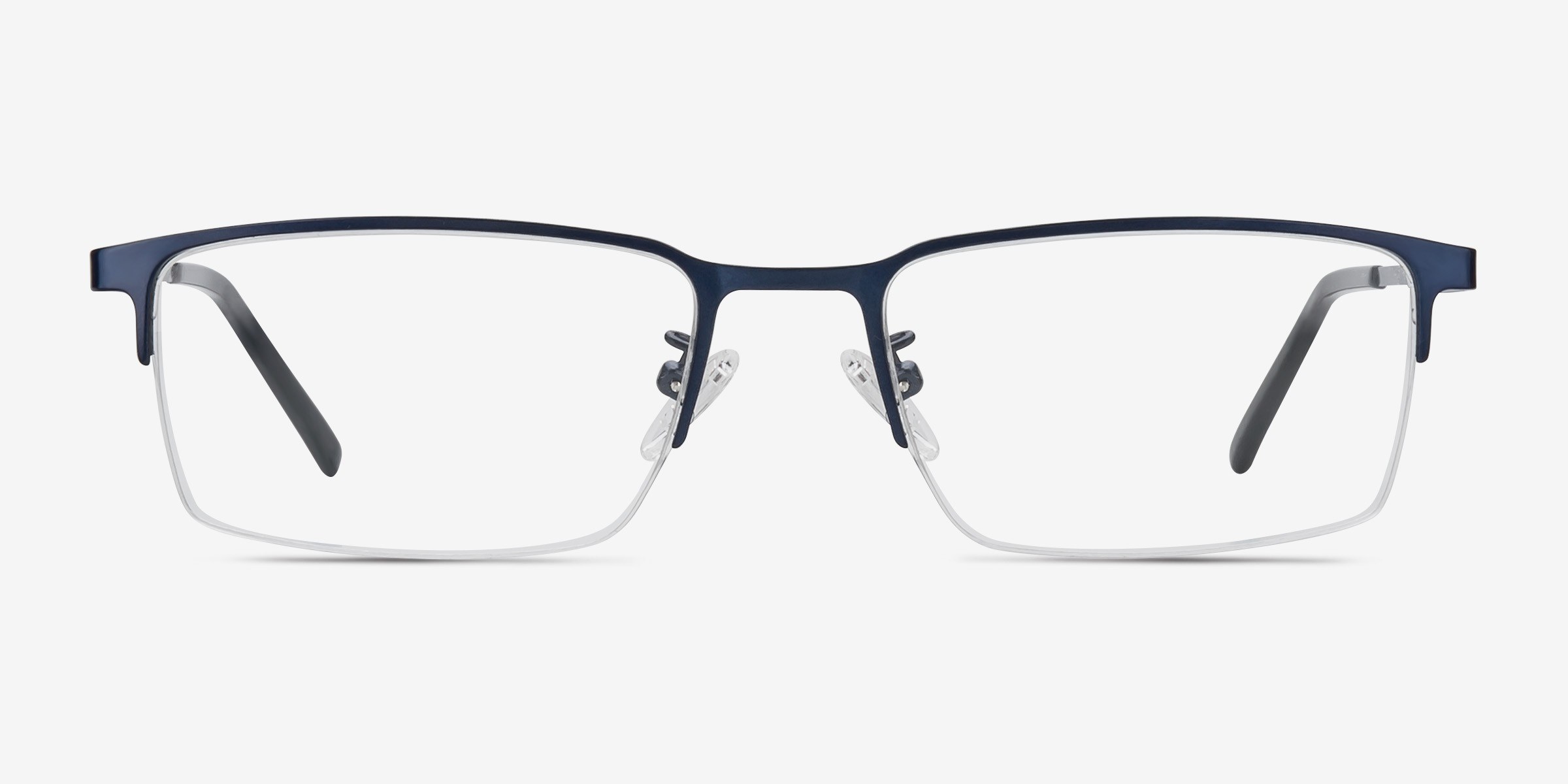 Vienna Bleu marine MétalMontures de lunettes de vue d'EyeBuyDirect, Vue de Face