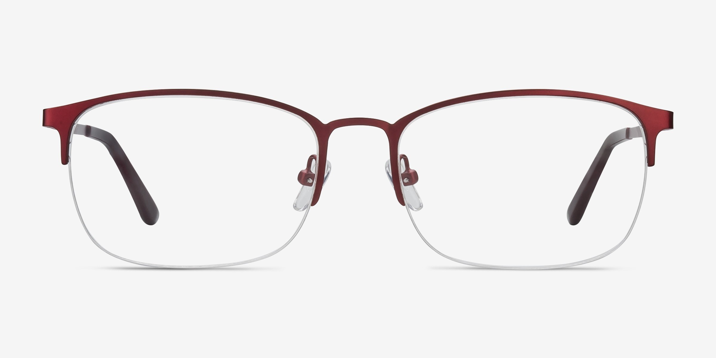 Paradox Rouge MétalMontures de lunettes de vue d'EyeBuyDirect, Vue de Face