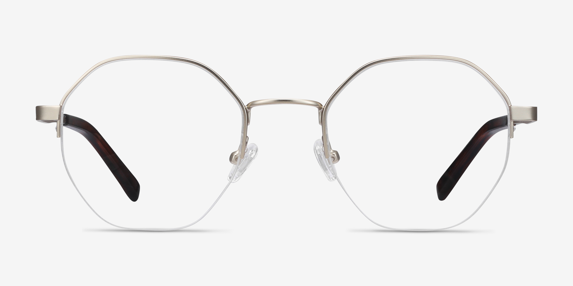 Cowen Argenté MétalMontures de lunettes de vue d'EyeBuyDirect, Vue de Face