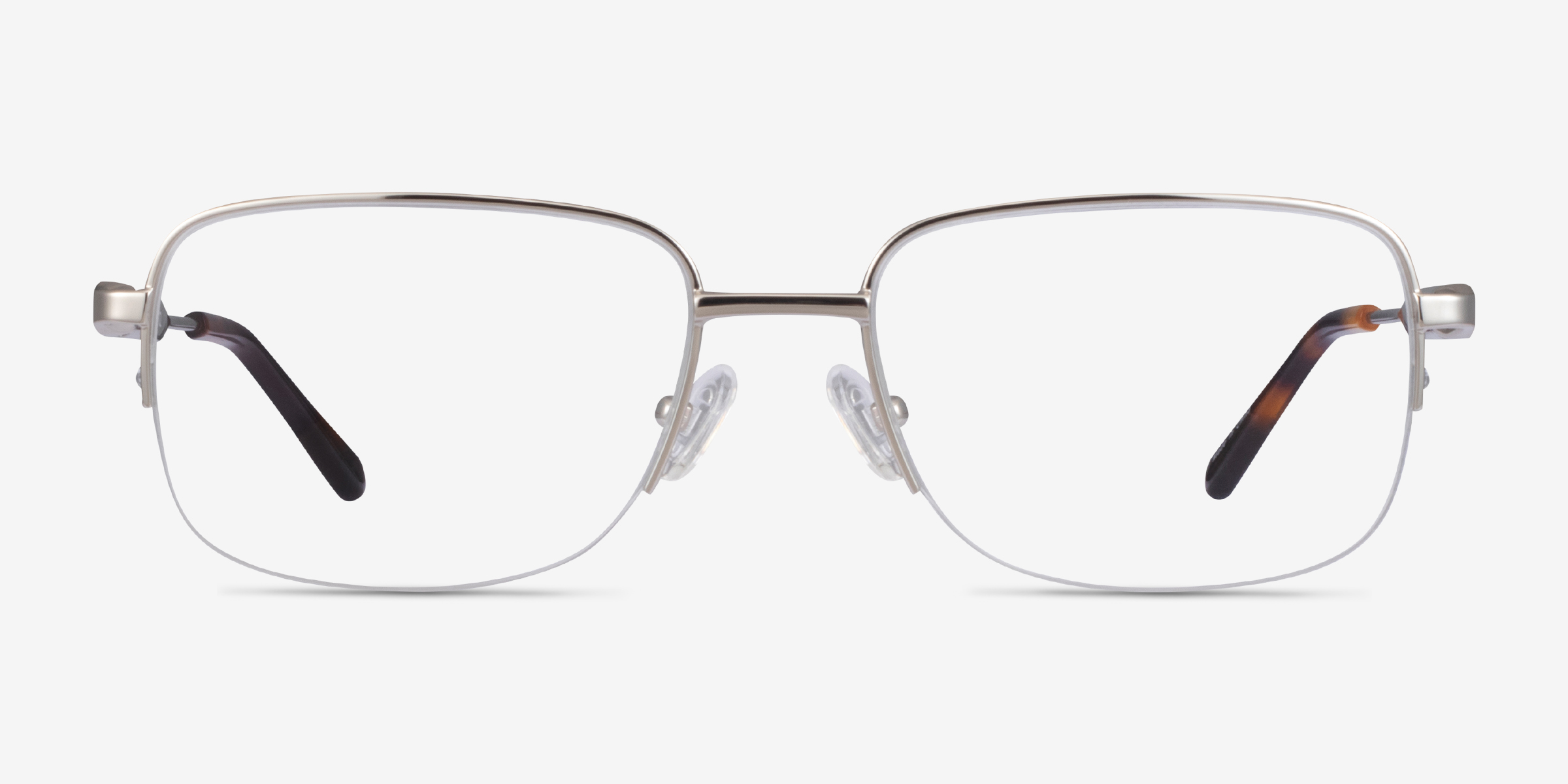 Kanye Argenté MétalMontures de lunettes de vue d'EyeBuyDirect, Vue de Face