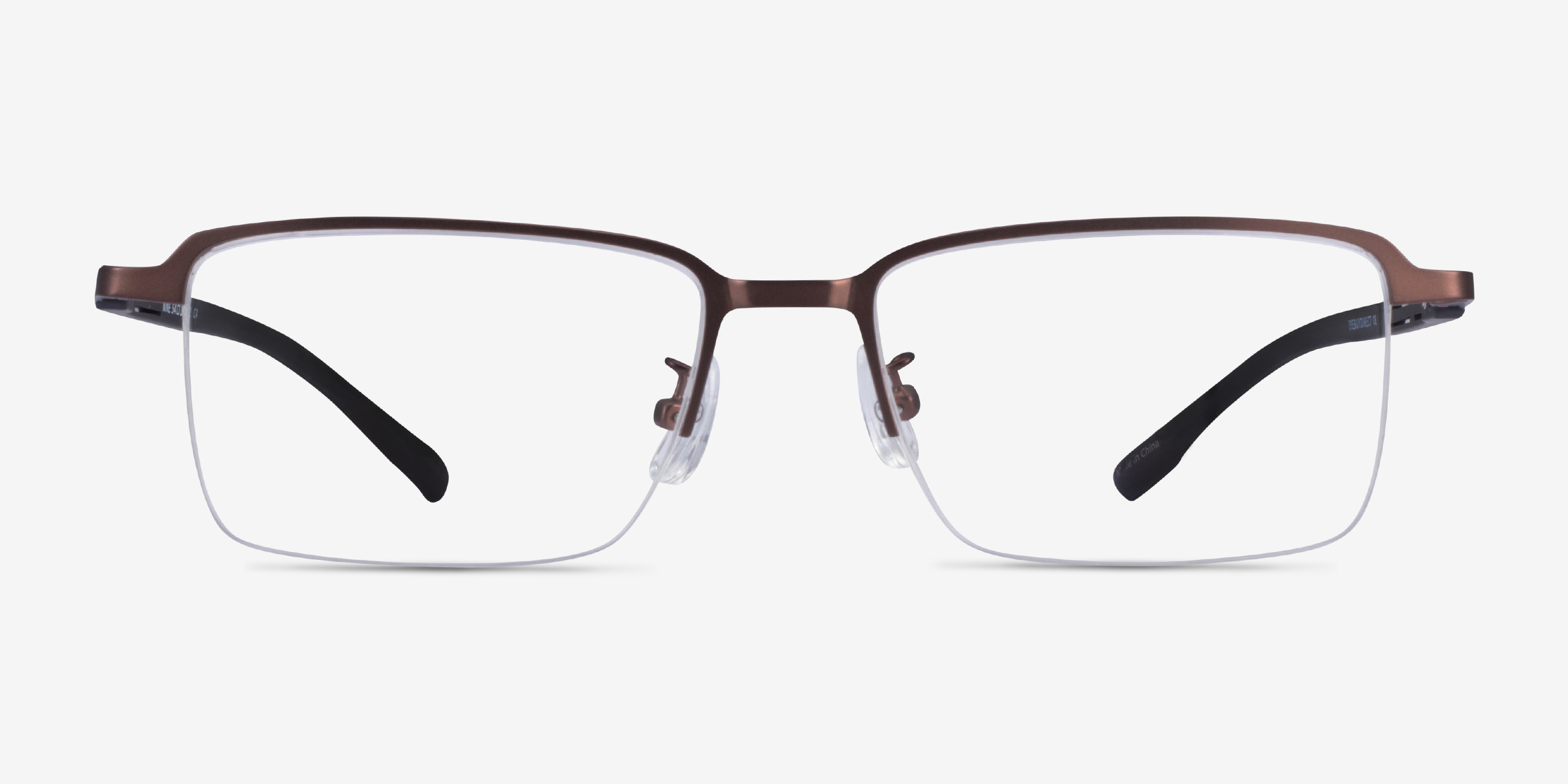 Nine Coffee Black MétalMontures de lunettes de vue d'EyeBuyDirect, Vue de Face