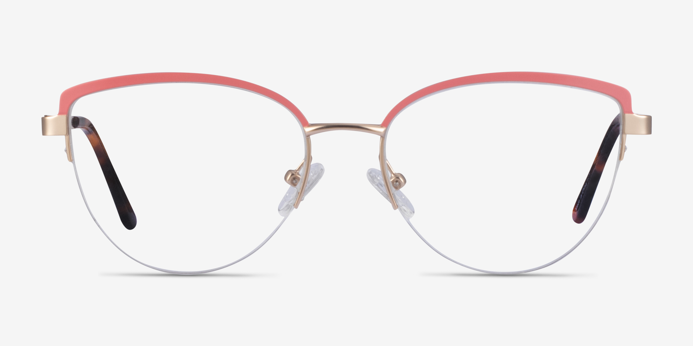 Anacostia Pink Gold MétalMontures de lunettes de vue d'EyeBuyDirect, Vue de Face