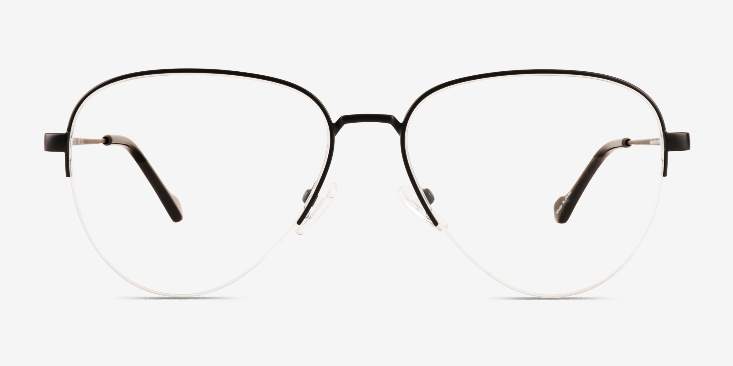 Andie Noir MétalMontures de lunettes de vue d'EyeBuyDirect, Vue de Face