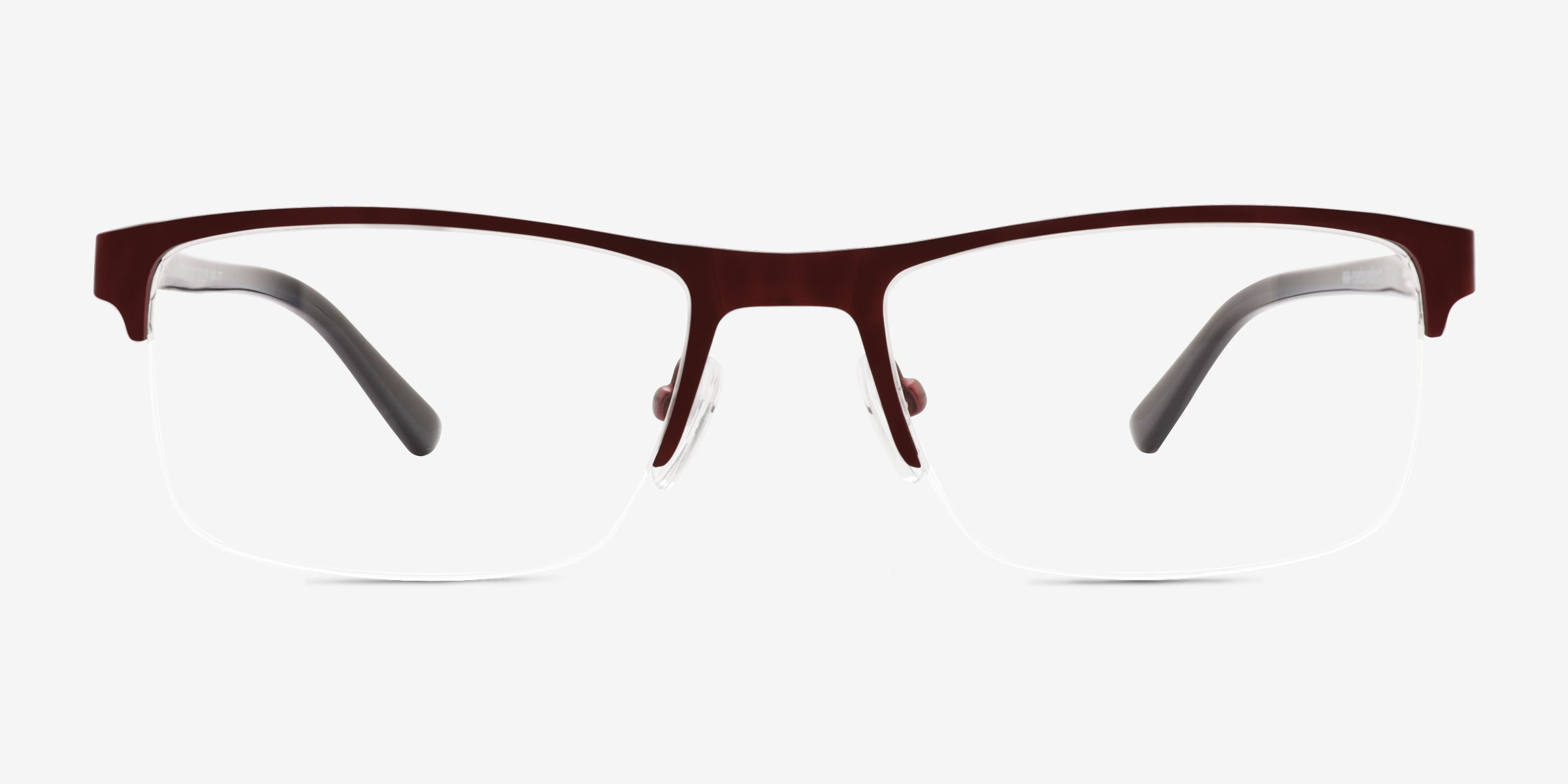 Robertson Rouge MétalMontures de lunettes de vue d'EyeBuyDirect, Vue de Face