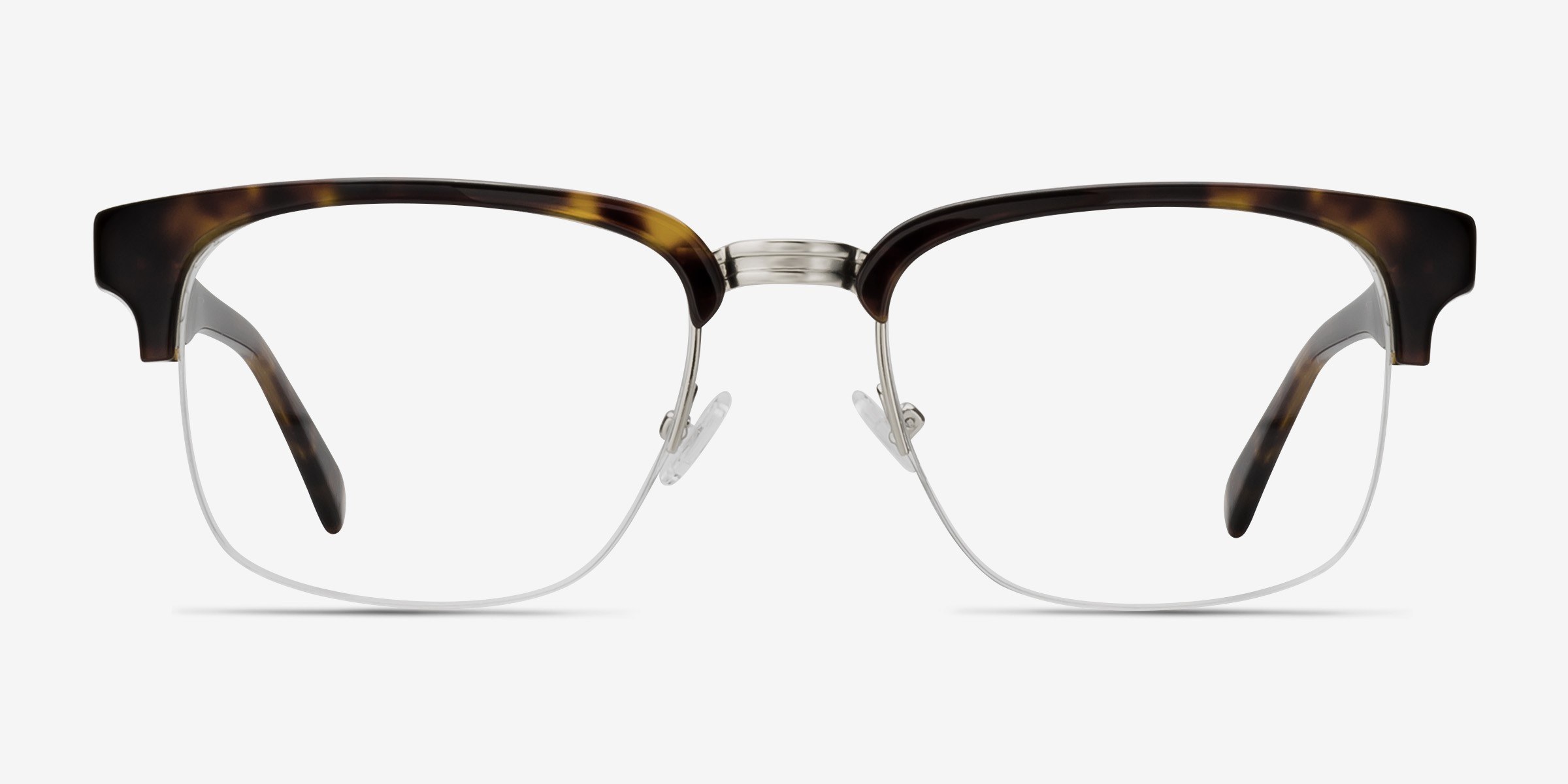 Phonic Écailles Acetate-metalMontures de lunettes de vue d'EyeBuyDirect, Vue de Face