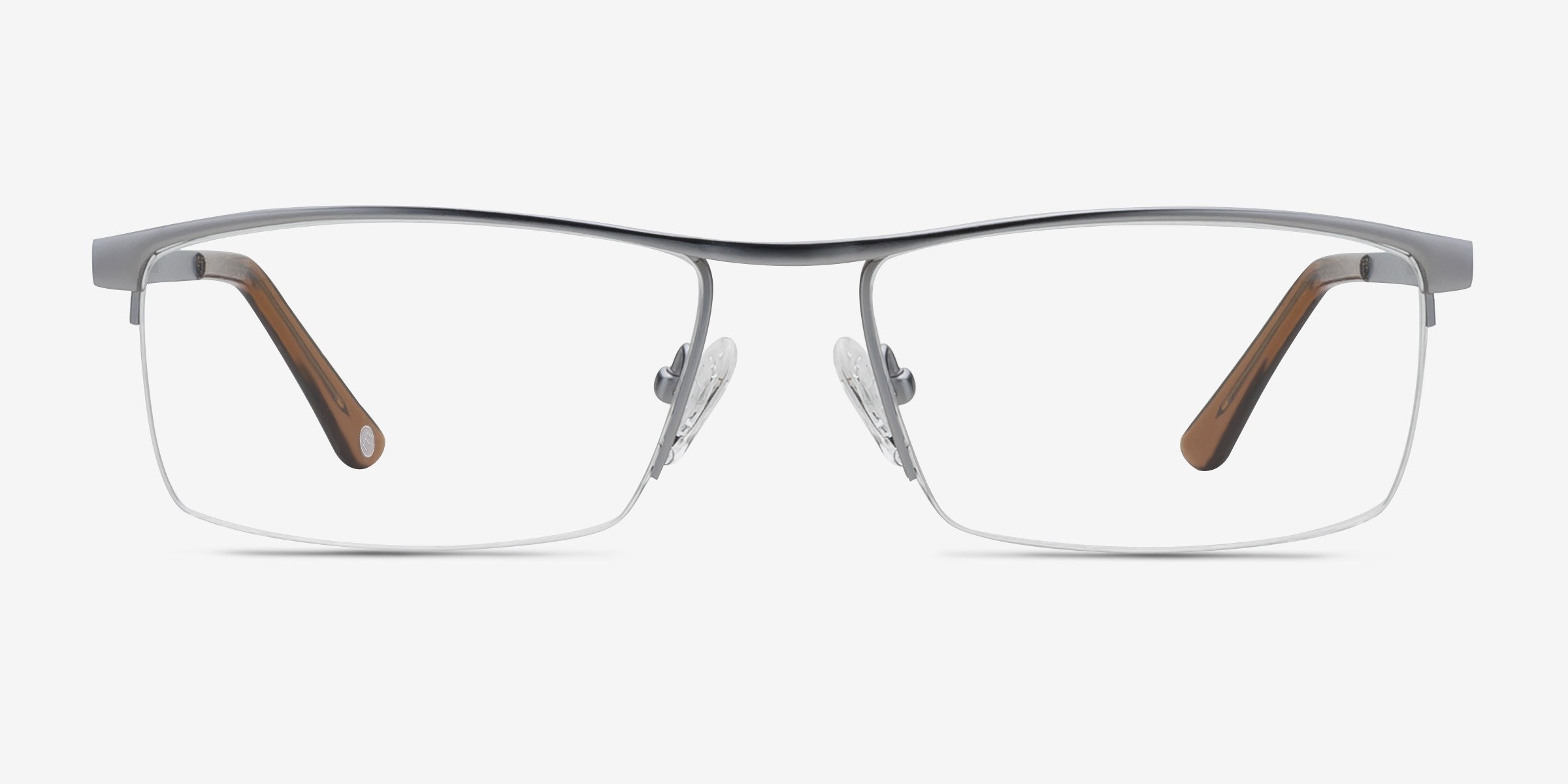 Lake Gris TitaniumMontures de lunettes de vue d'EyeBuyDirect, Vue de Face