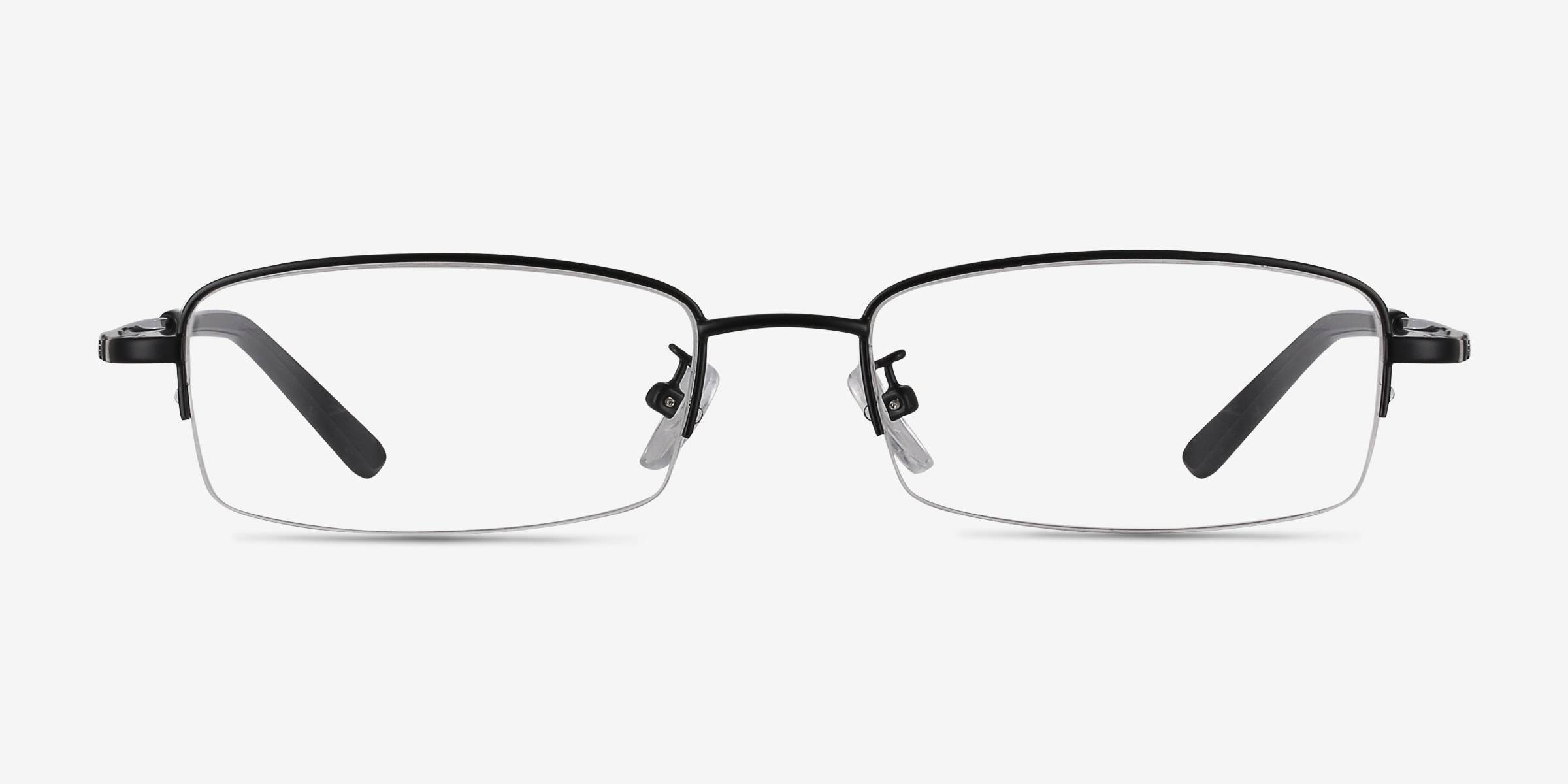 Penticton Noir MétalMontures de lunettes de vue d'EyeBuyDirect, Vue de Face