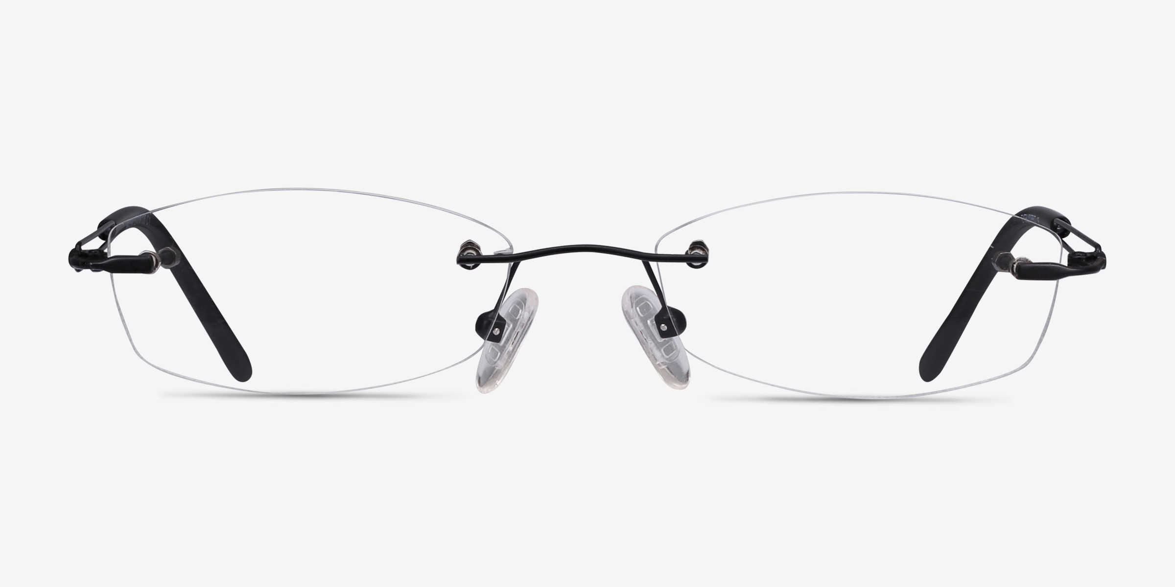 Matera Noir MétalMontures de lunettes de vue d'EyeBuyDirect, Vue de Face