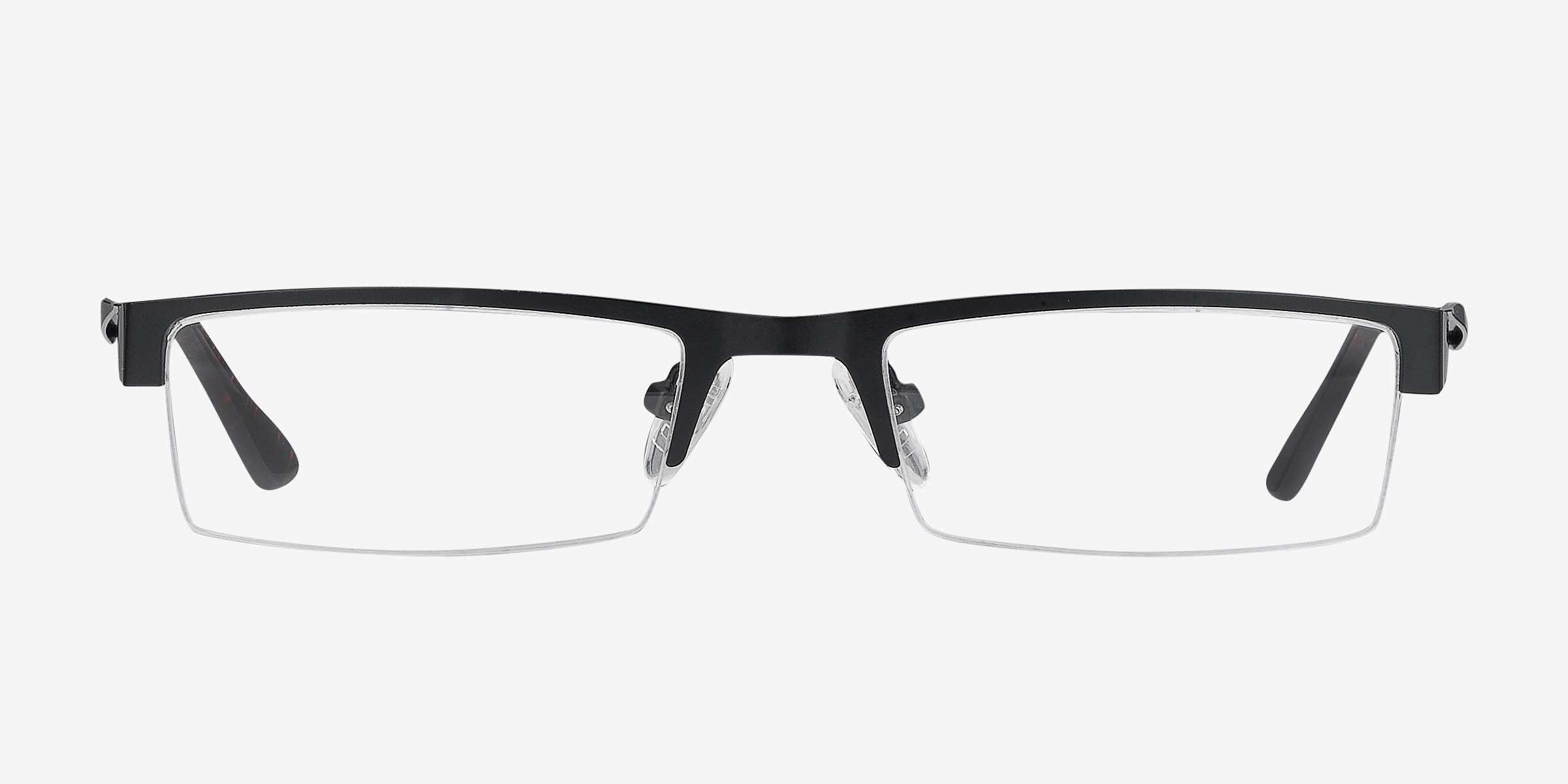 Malmo Noir MétalMontures de lunettes de vue d'EyeBuyDirect, Vue de Face