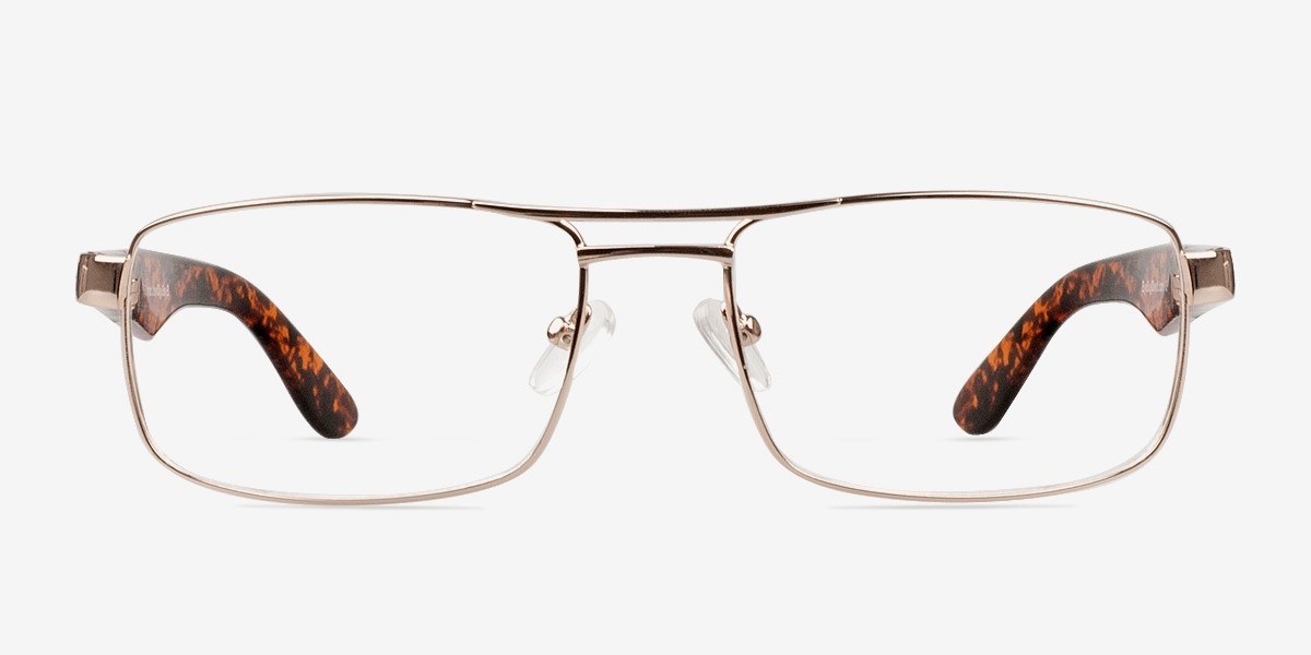 Brenden Doré MétalMontures de lunettes de vue d'EyeBuyDirect, Vue de Face