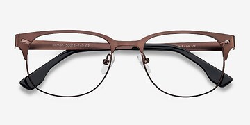 Coffee Merrion -  Metal Eyeglasses