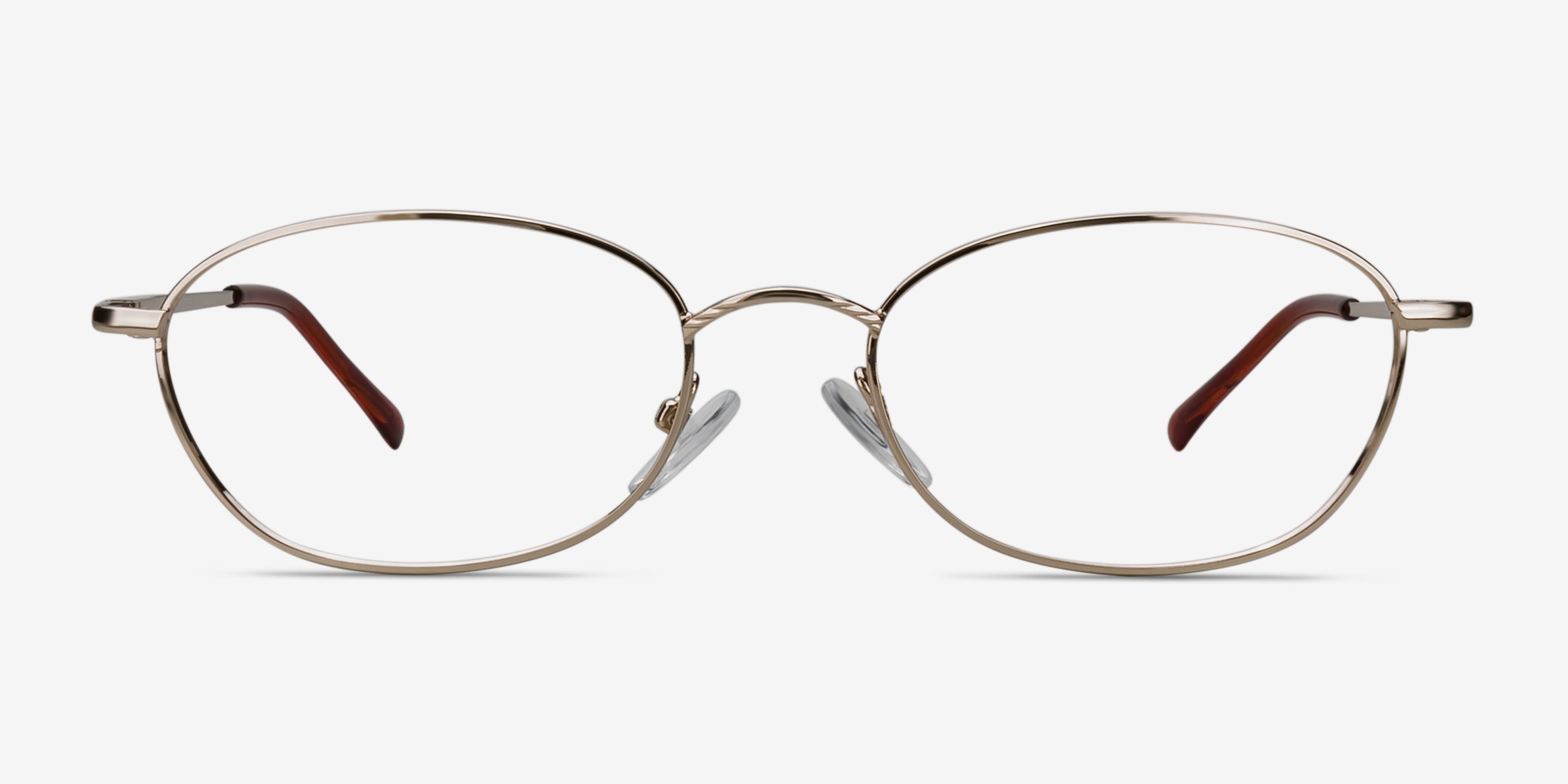 Prima Argenté MétalMontures de lunettes de vue d'EyeBuyDirect, Vue de Face