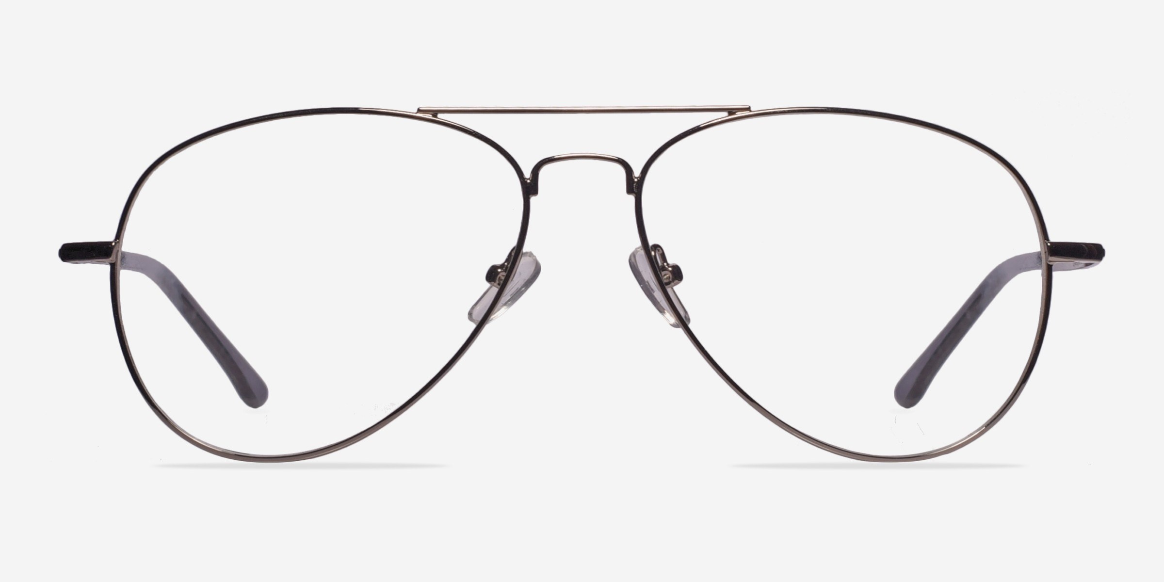 Nantes Argenté MétalMontures de lunettes de vue d'EyeBuyDirect, Vue de Face