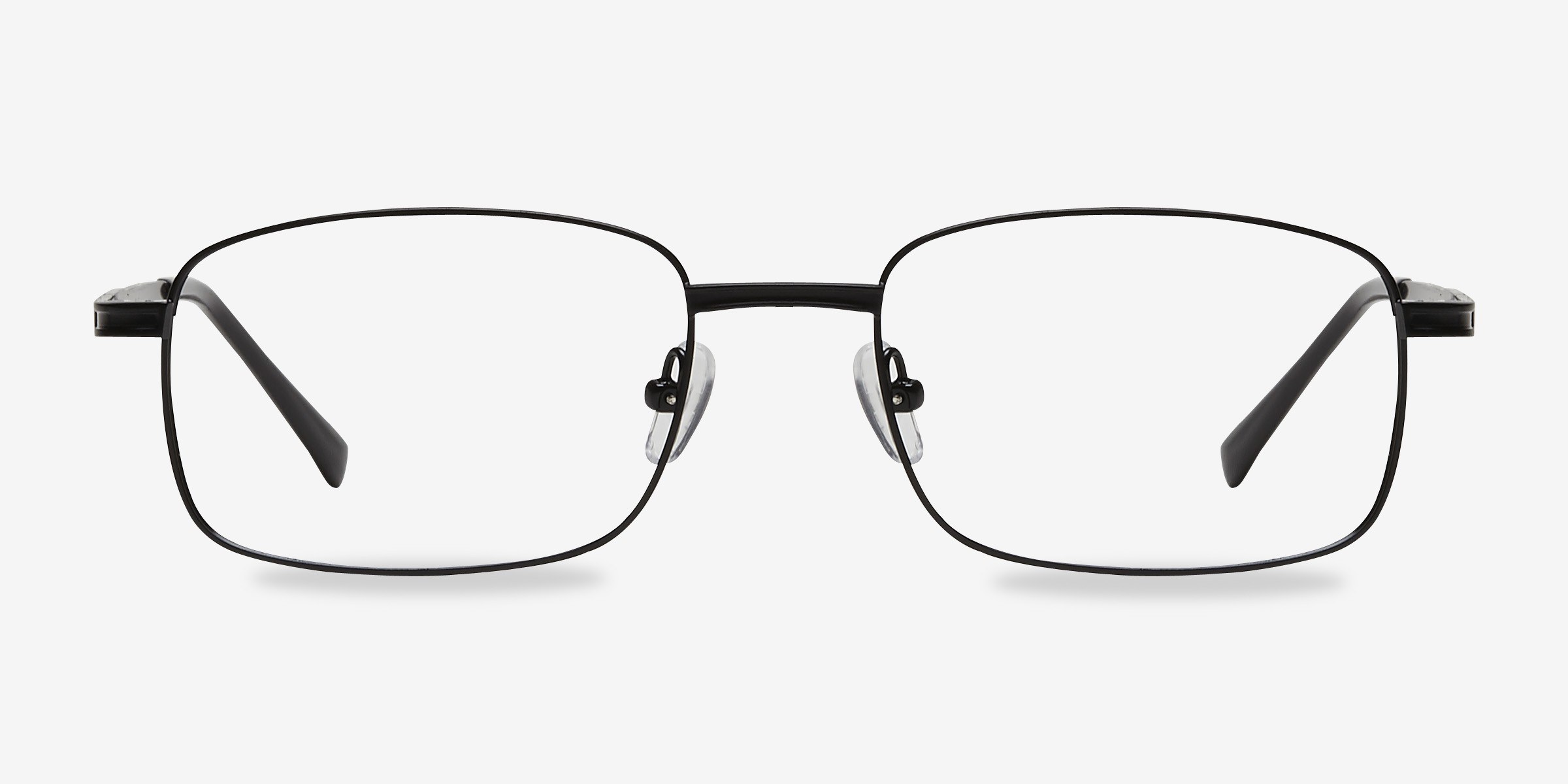 Jerauld Noir MétalMontures de lunettes de vue d'EyeBuyDirect, Vue de Face