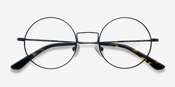 Black Someday -  Vintage Metal Eyeglasses