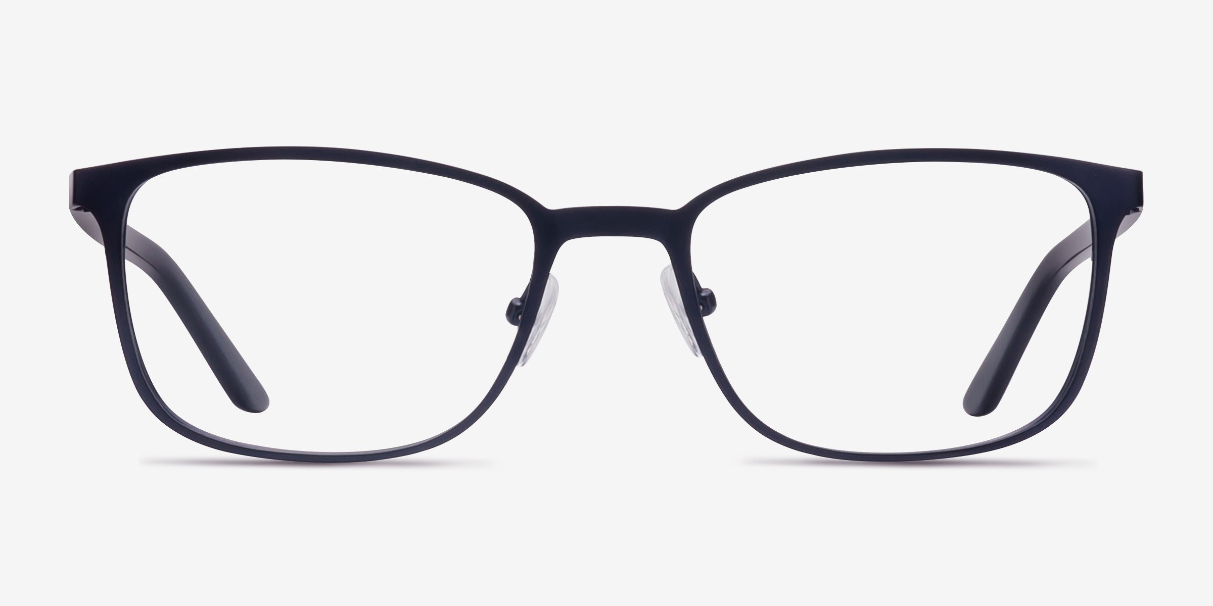Lines Bleu marine MétalMontures de lunettes de vue d'EyeBuyDirect, Vue de Face