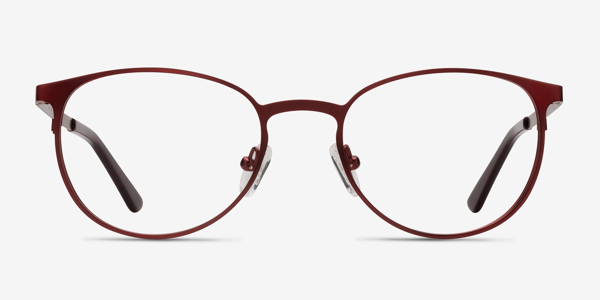 Joan Rouge MétalMontures de lunettes de vue d'EyeBuyDirect, Vue de Face