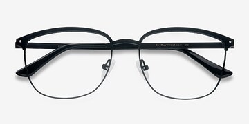 Black Lightbeam -  Metal Eyeglasses
