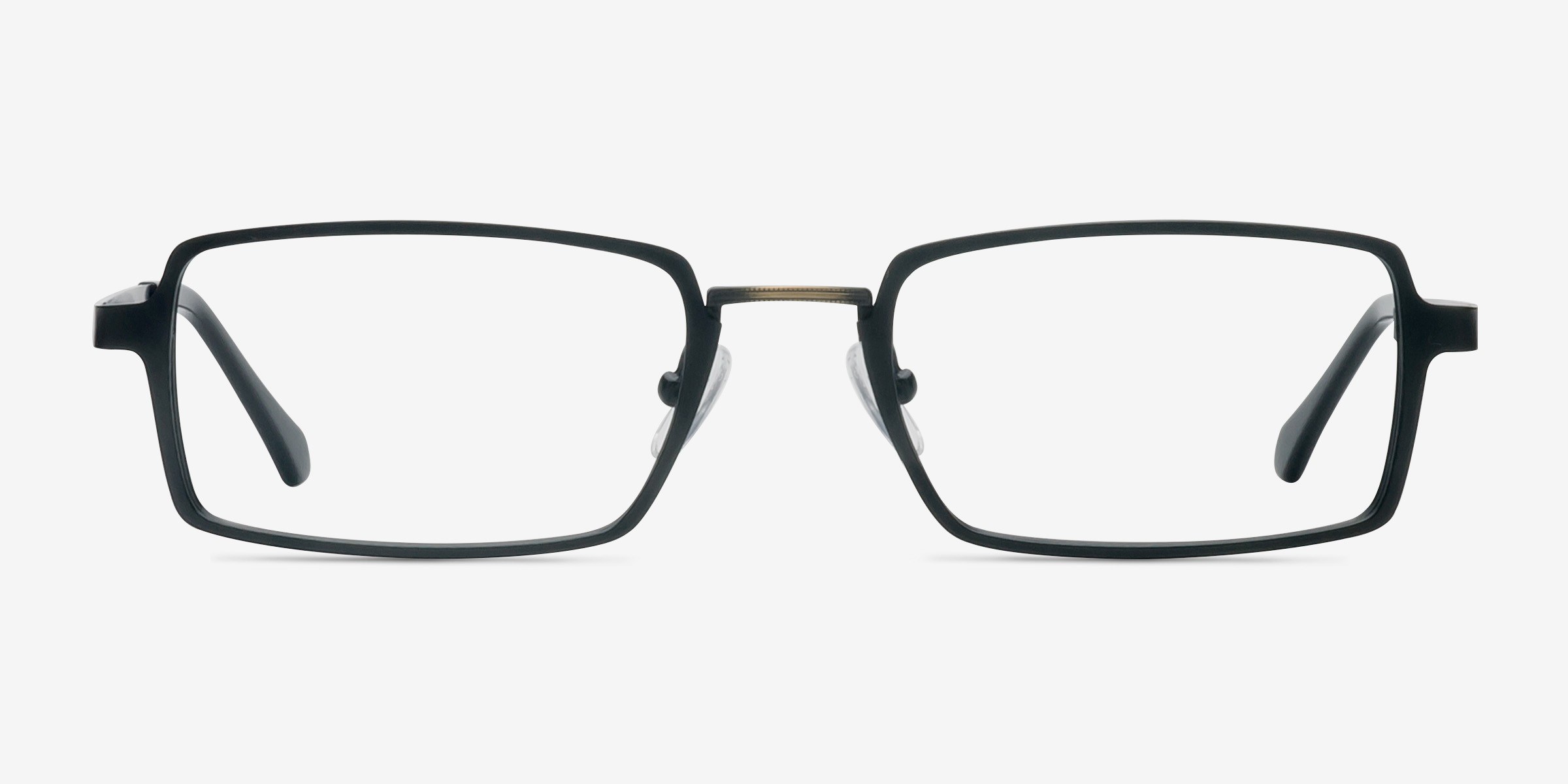 Venturi Noir MétalMontures de lunettes de vue d'EyeBuyDirect, Vue de Face