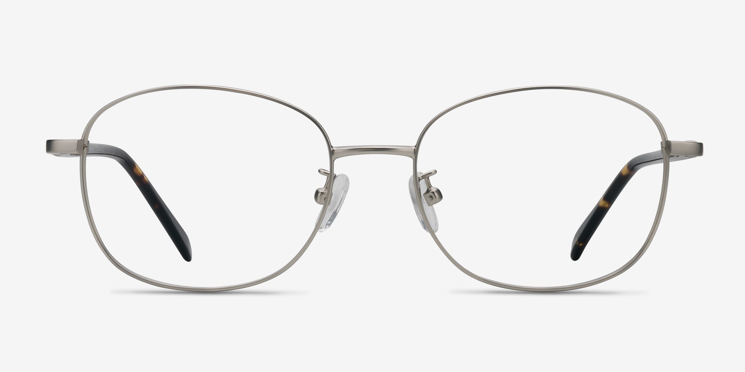 Behold Argenté MétalMontures de lunettes de vue d'EyeBuyDirect, Vue de Face