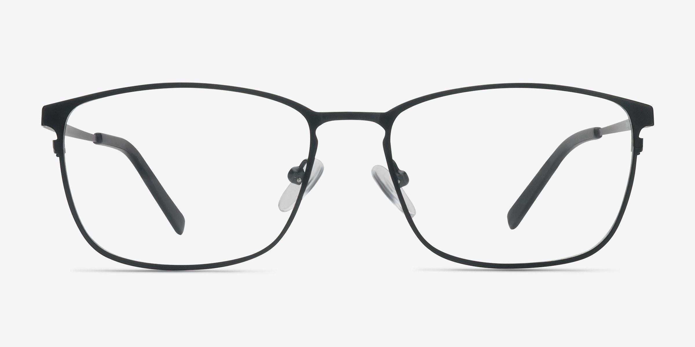Calm Noir MétalMontures de lunettes de vue d'EyeBuyDirect, Vue de Face