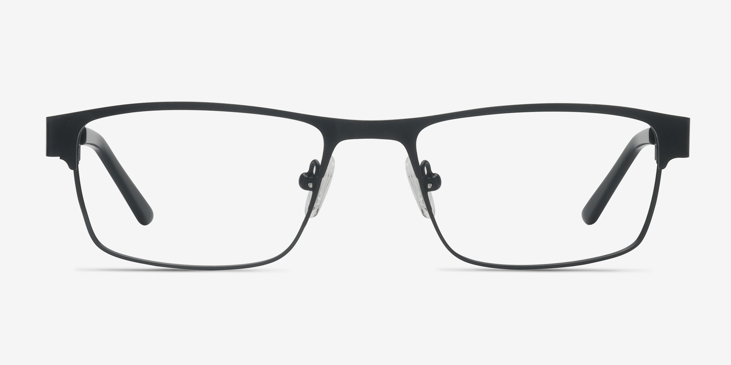 Java Noir MétalMontures de lunettes de vue d'EyeBuyDirect, Vue de Face