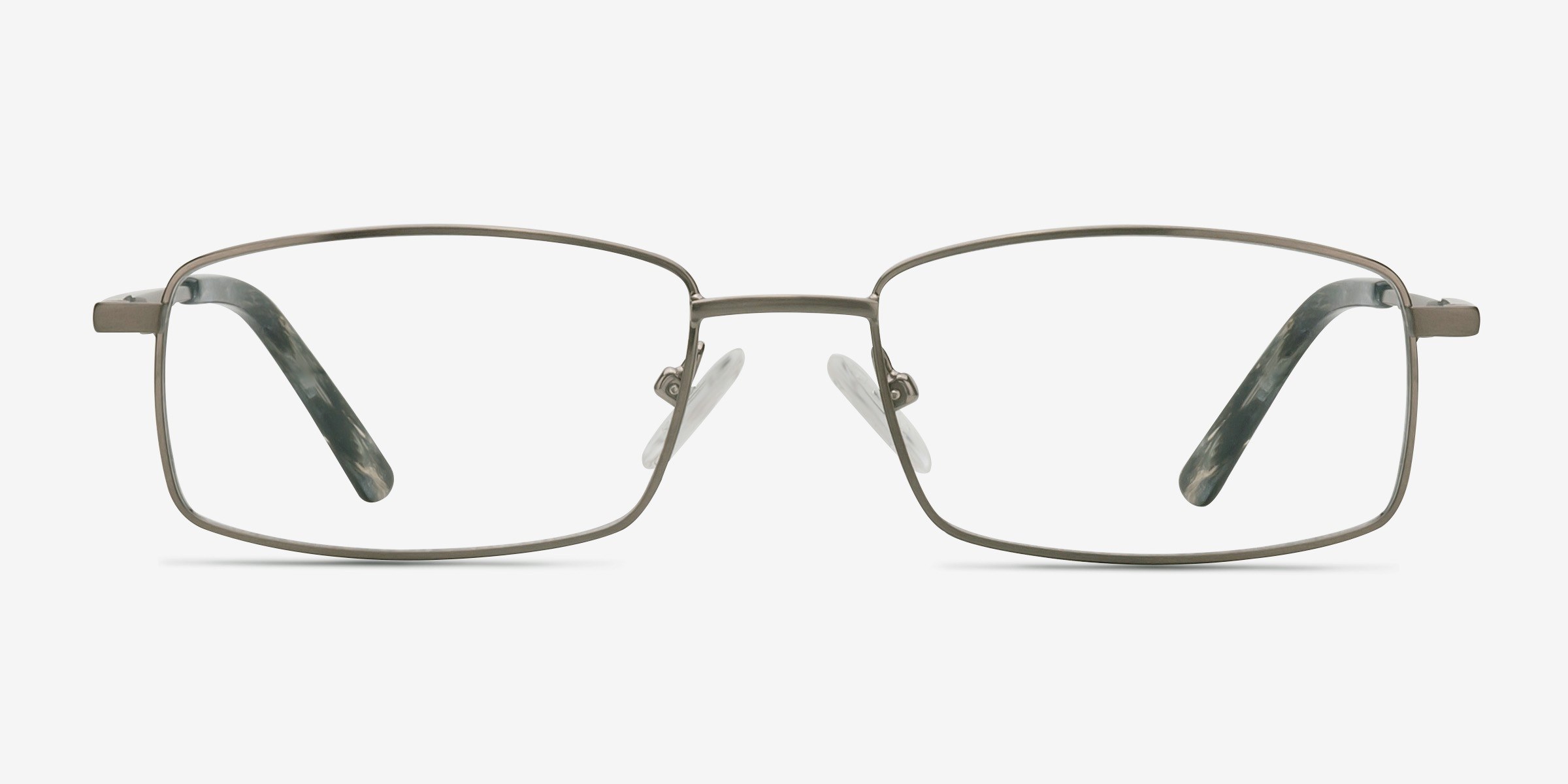 Tab Gunmetal MétalMontures de lunettes de vue d'EyeBuyDirect, Vue de Face