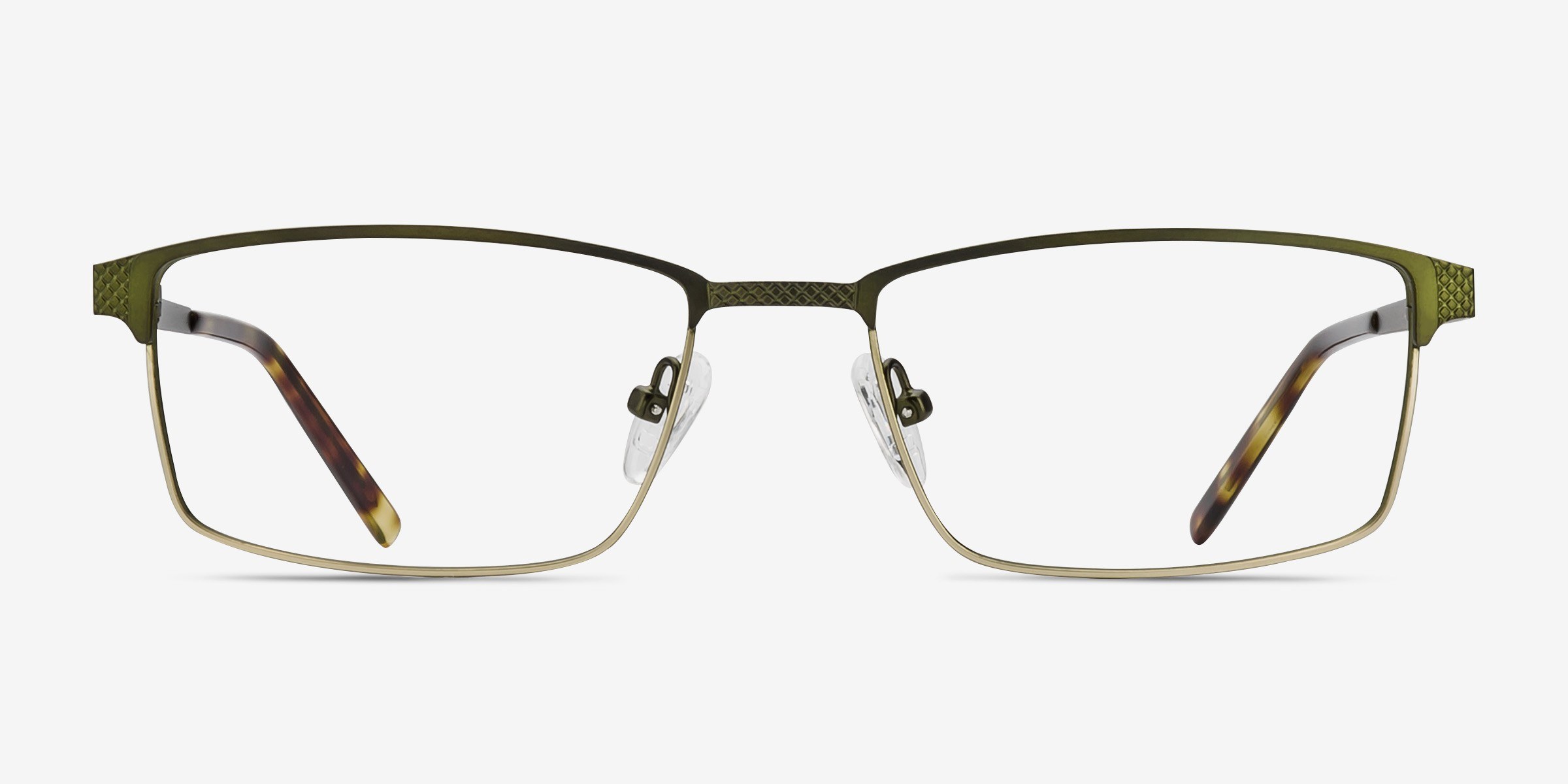 Prime Green Bronze MétalMontures de lunettes de vue d'EyeBuyDirect, Vue de Face