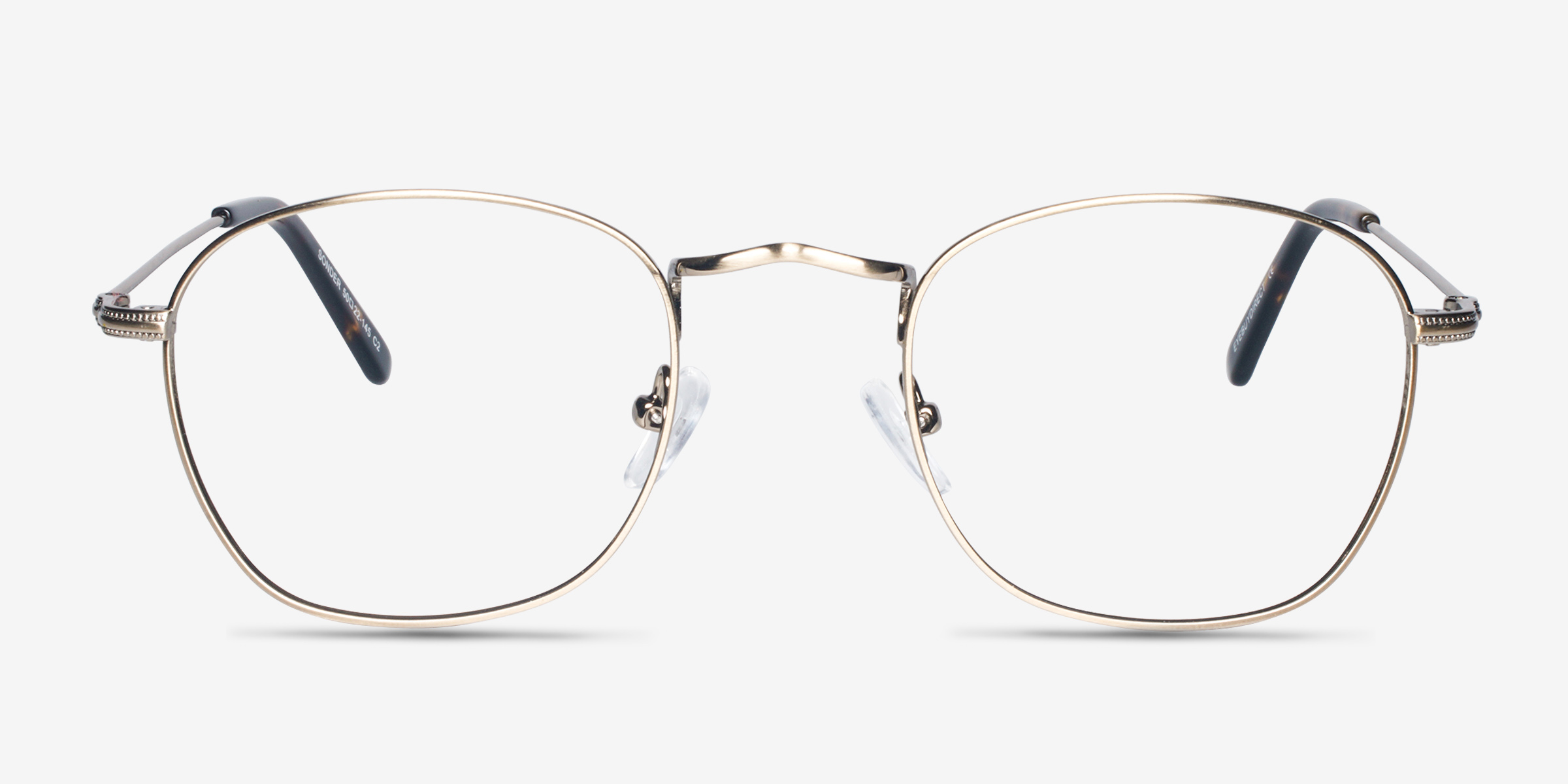 Sonder Bronze MétalMontures de lunettes de vue d'EyeBuyDirect, Vue de Face