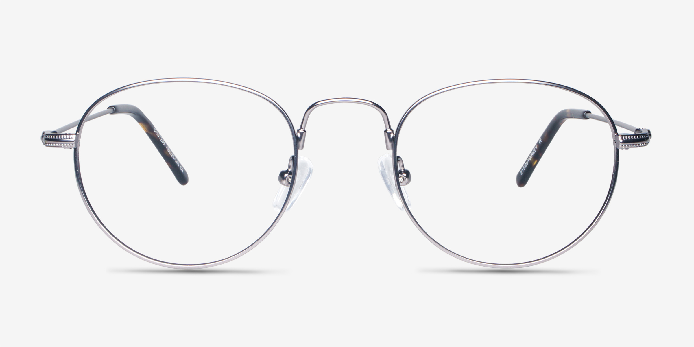 Chutzpa Gunmetal MétalMontures de lunettes de vue d'EyeBuyDirect, Vue de Face
