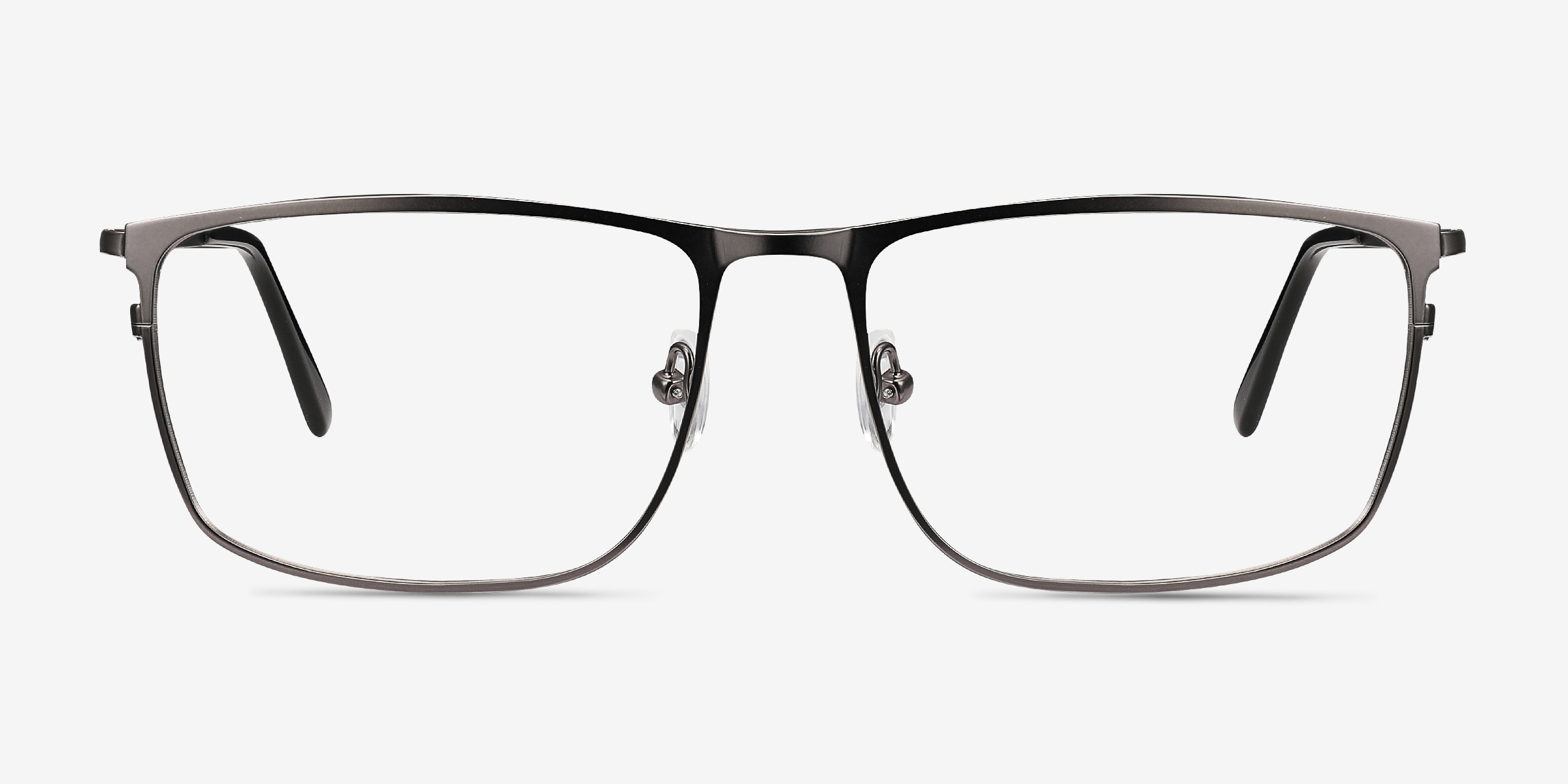 Typha Gunmetal MétalMontures de lunettes de vue d'EyeBuyDirect, Vue de Face