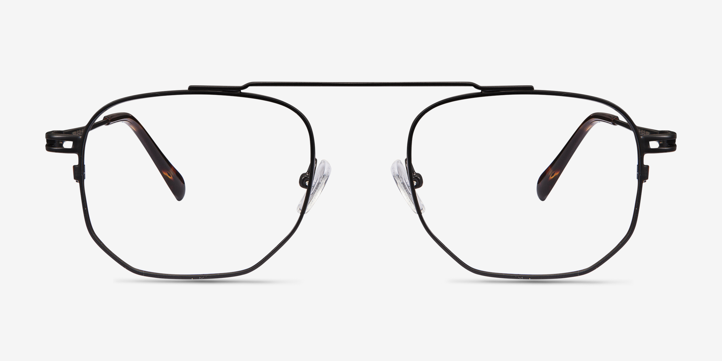 Cordon Noir MétalMontures de lunettes de vue d'EyeBuyDirect, Vue de Face