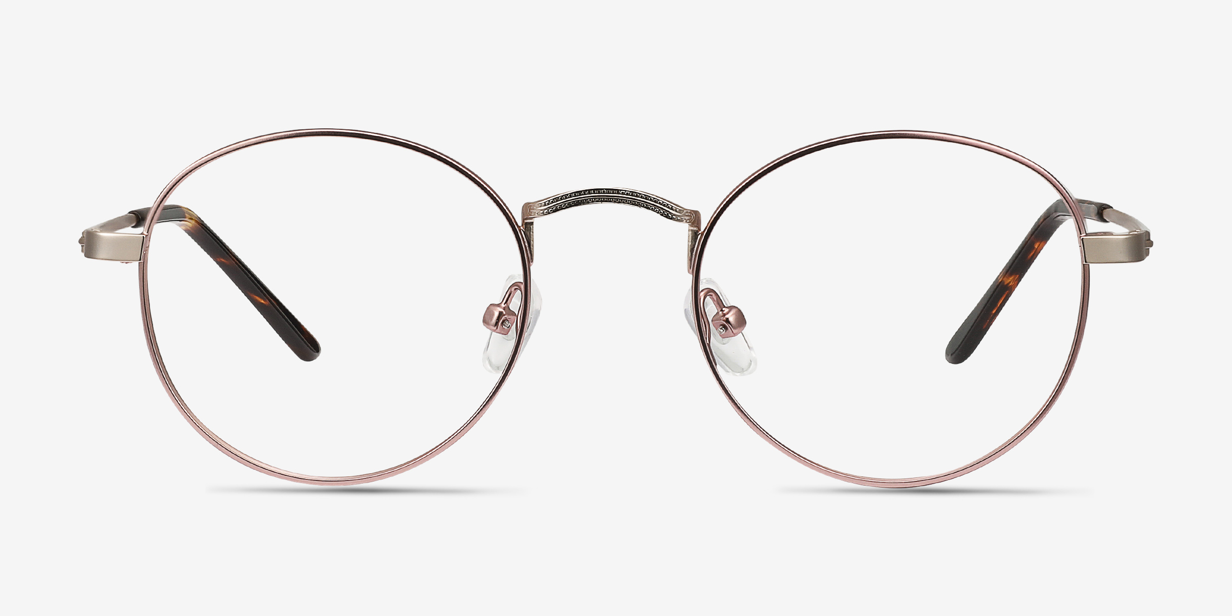 Cupertino Victorian Pink MétalMontures de lunettes de vue d'EyeBuyDirect, Vue de Face