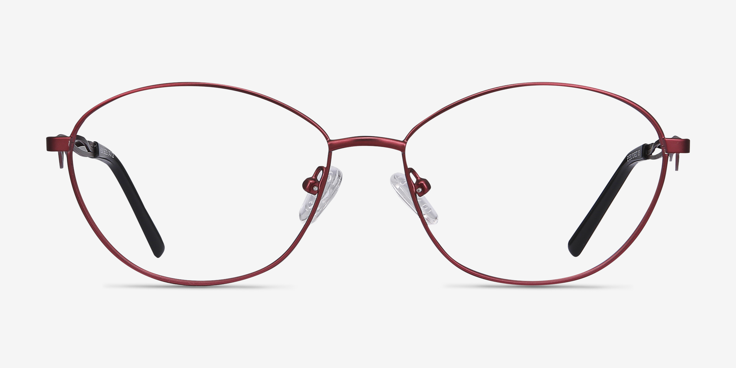 Helix Rouge MétalMontures de lunettes de vue d'EyeBuyDirect, Vue de Face