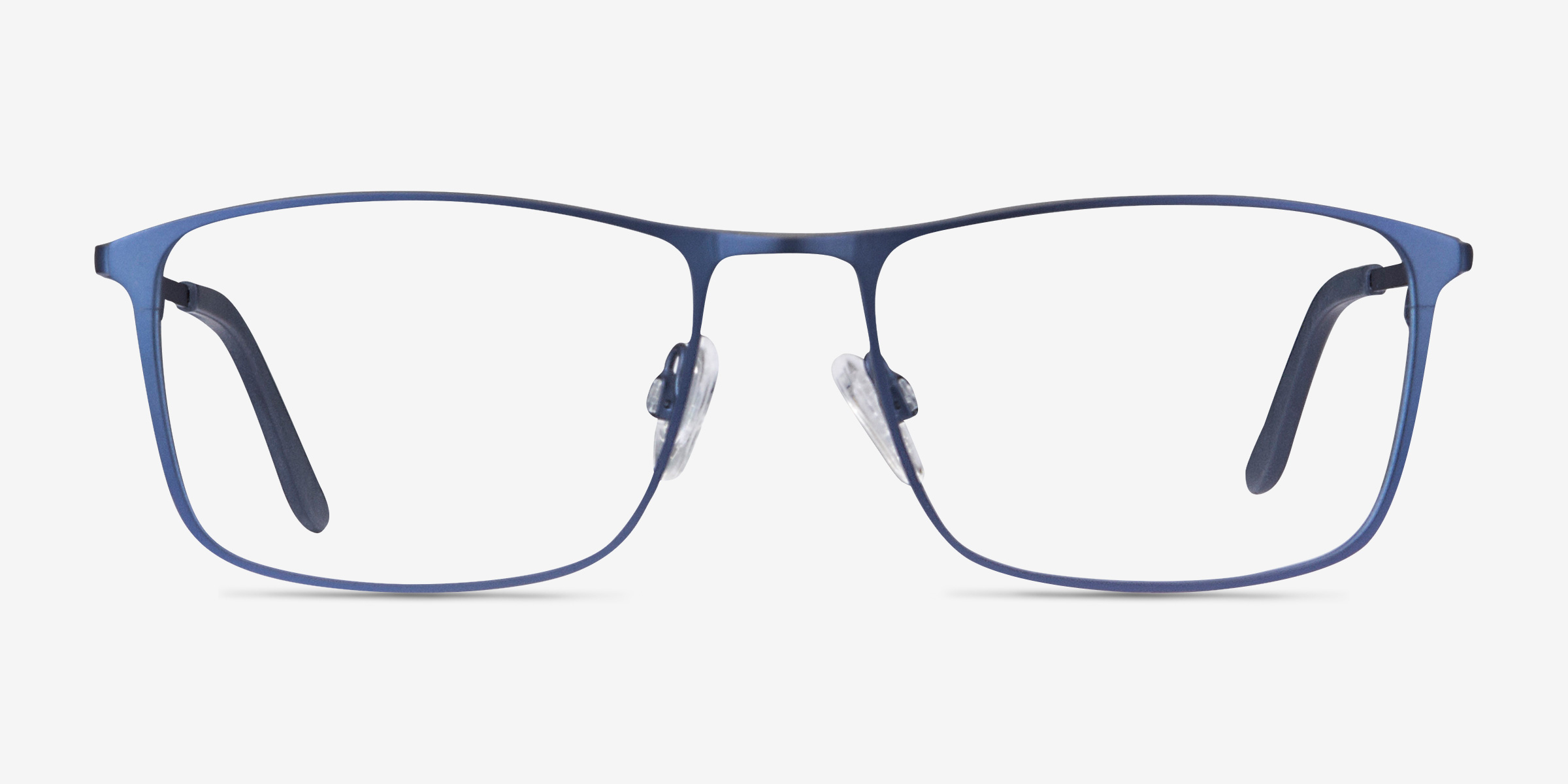 Daytona Bleu MétalMontures de lunettes de vue d'EyeBuyDirect, Vue de Face