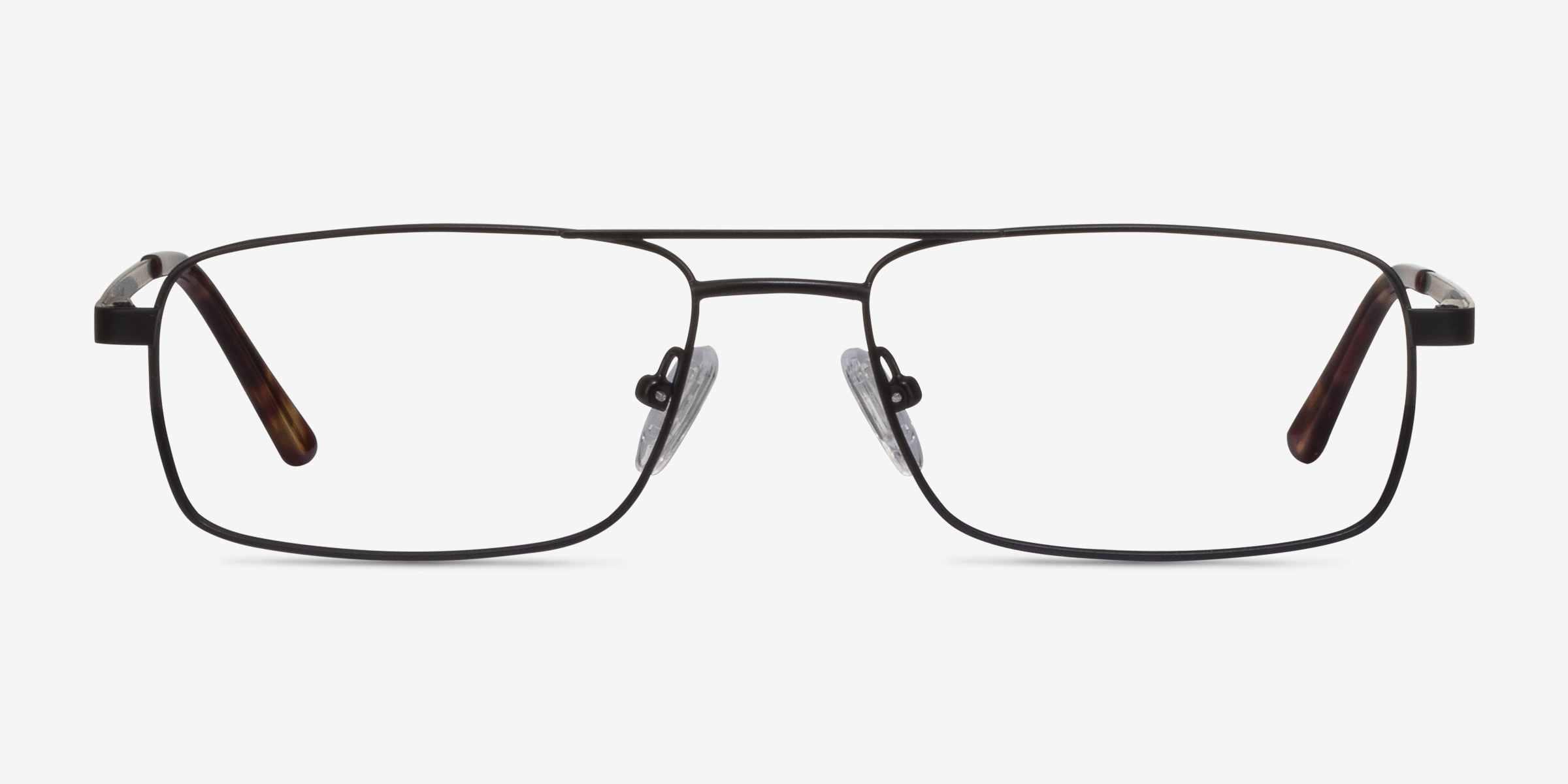 Maverick Noir MétalMontures de lunettes de vue d'EyeBuyDirect, Vue de Face