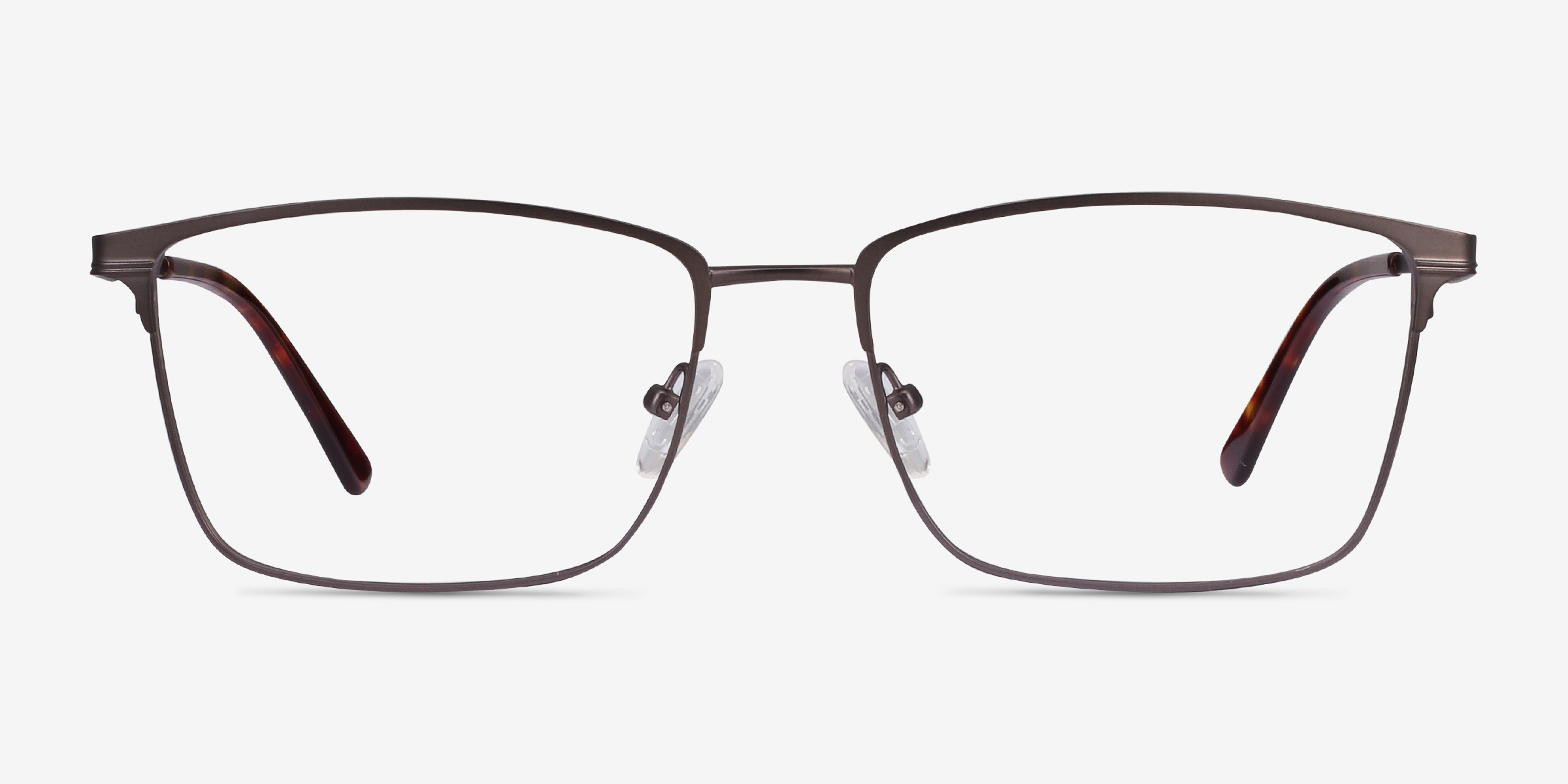 Castle Gunmetal MétalMontures de lunettes de vue d'EyeBuyDirect, Vue de Face