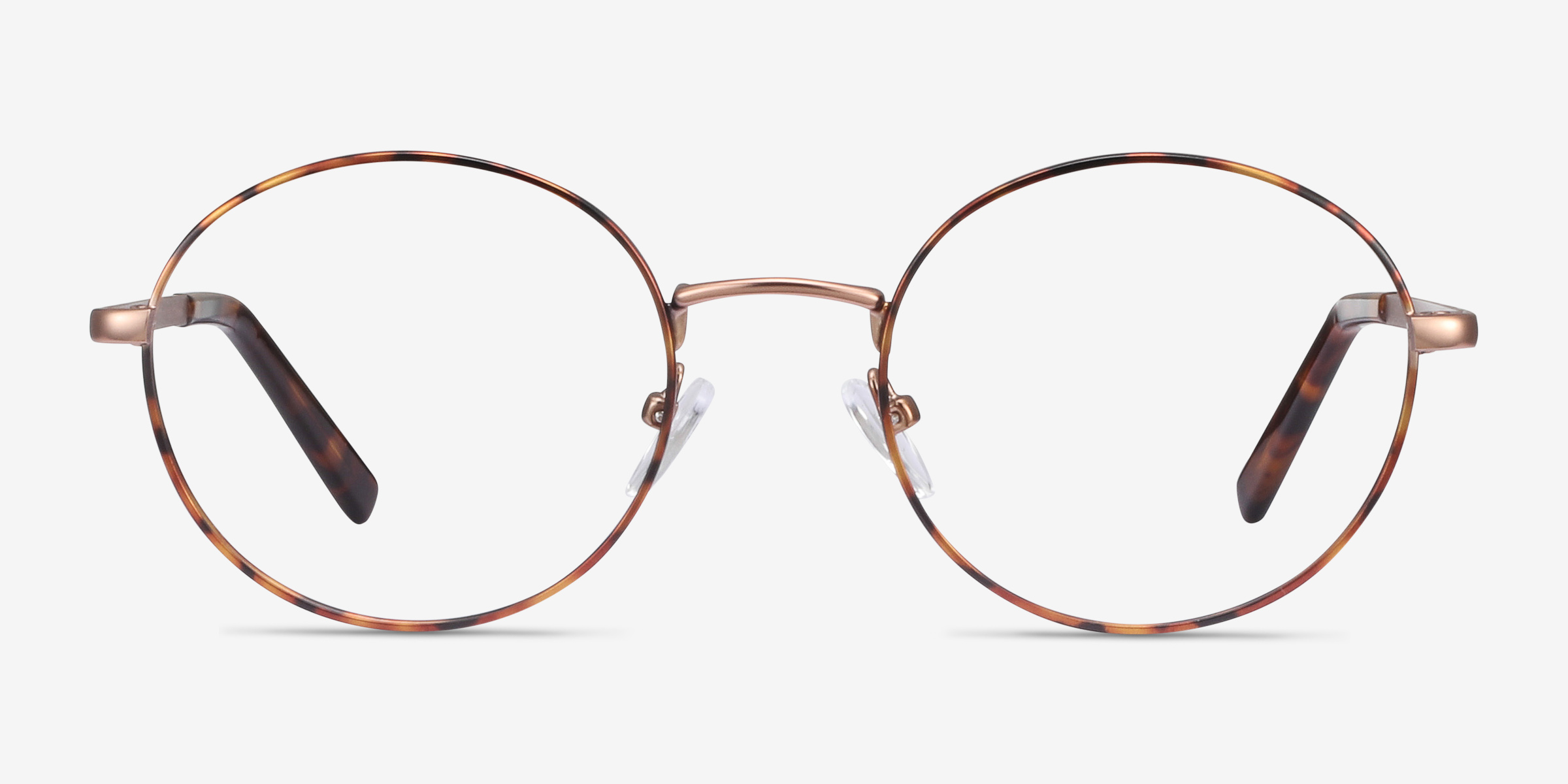 Aero Tortoise Golden MétalMontures de lunettes de vue d'EyeBuyDirect, Vue de Face