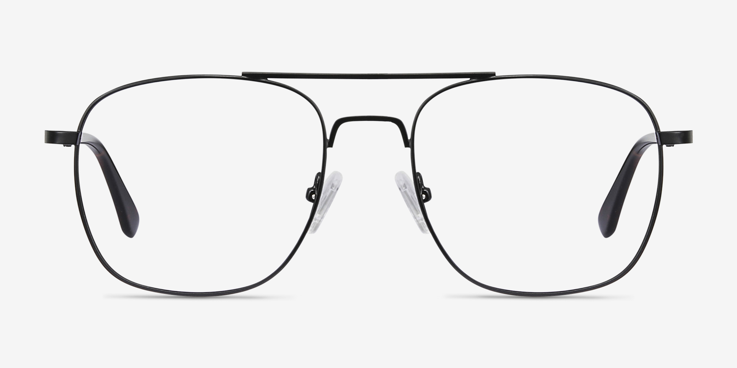 Fame Noir MétalMontures de lunettes de vue d'EyeBuyDirect, Vue de Face