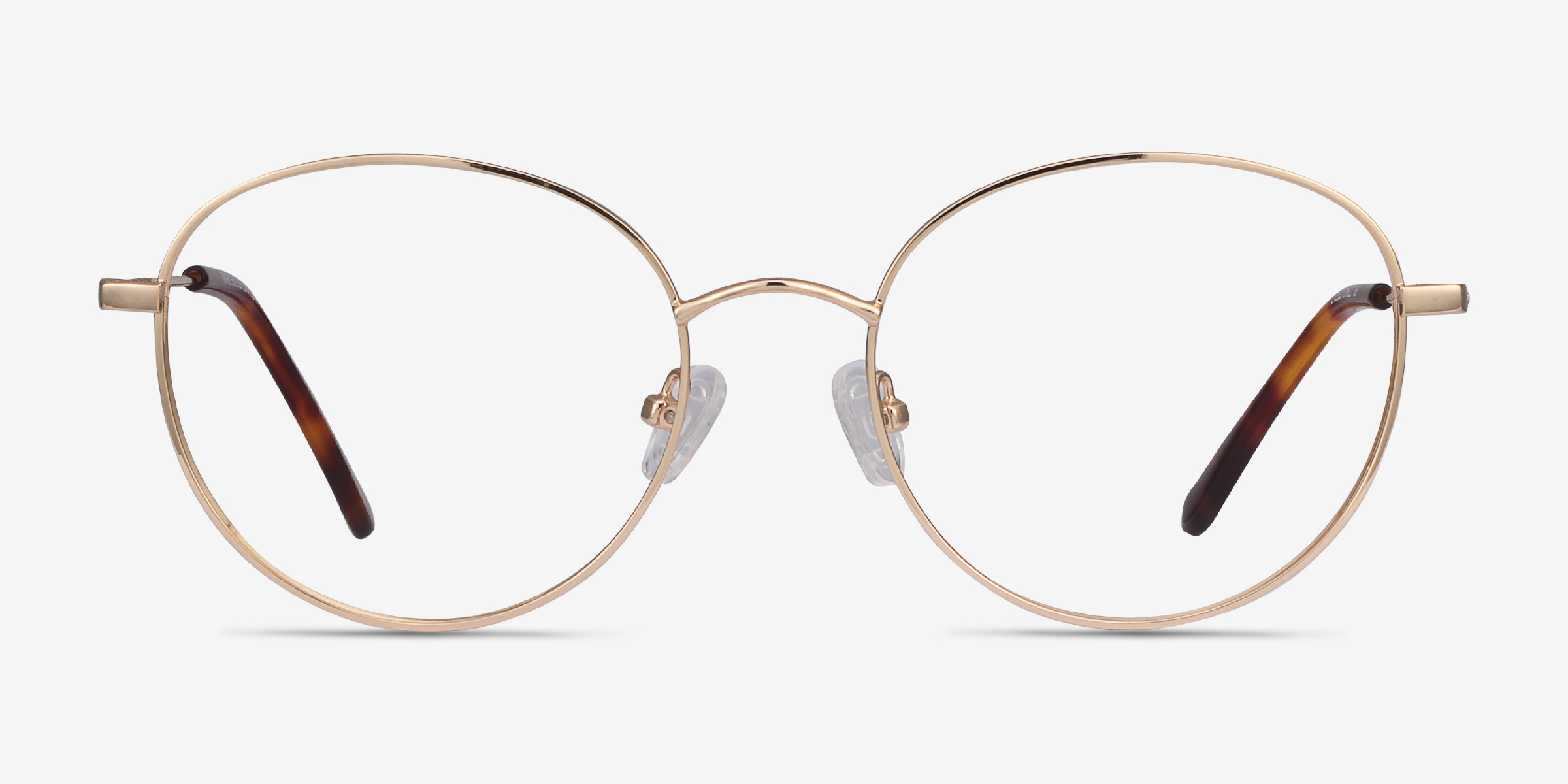 Twirl Doré MétalMontures de lunettes de vue d'EyeBuyDirect, Vue de Face