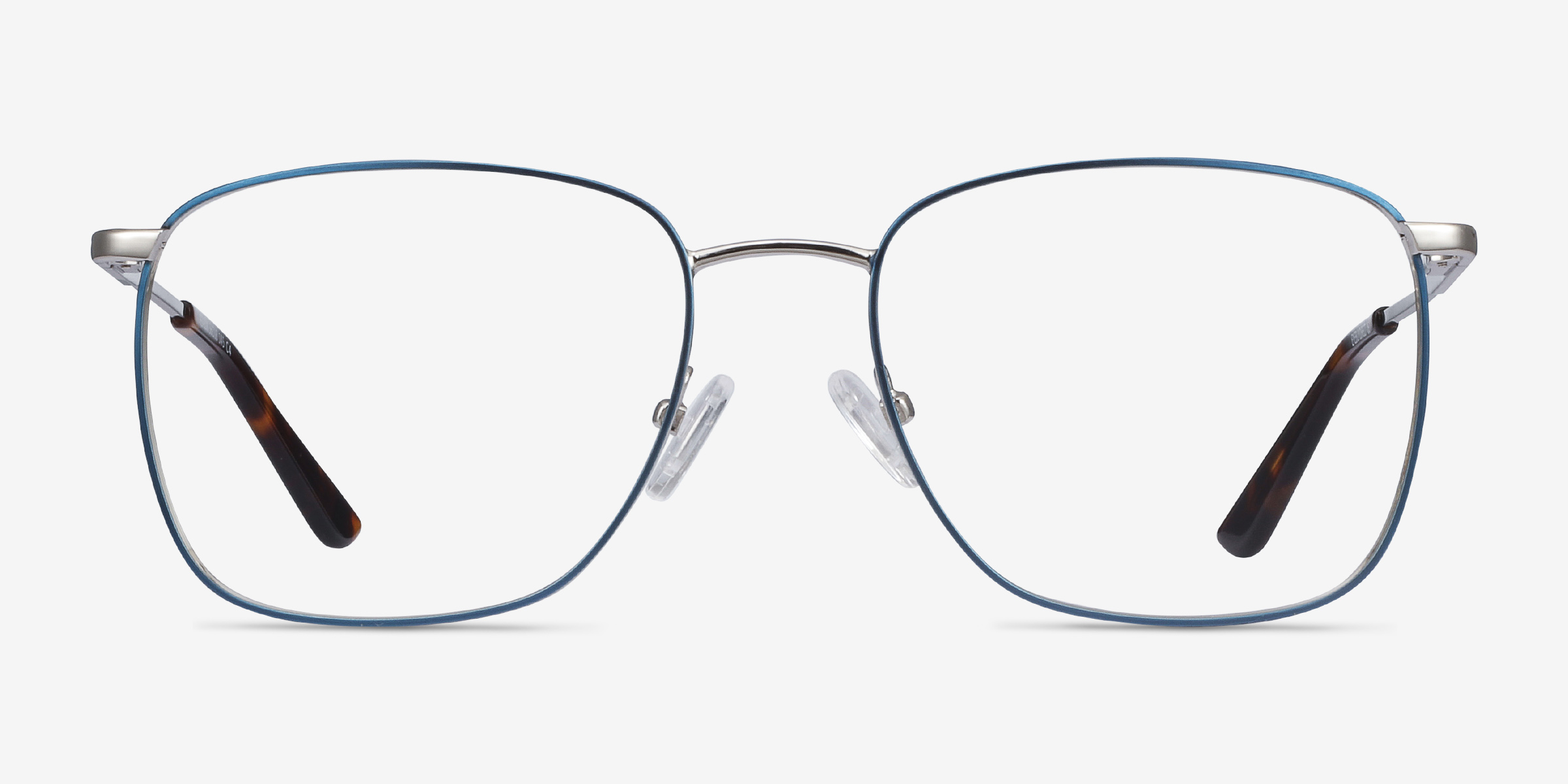 Reason Bleu marine MétalMontures de lunettes de vue d'EyeBuyDirect, Vue de Face