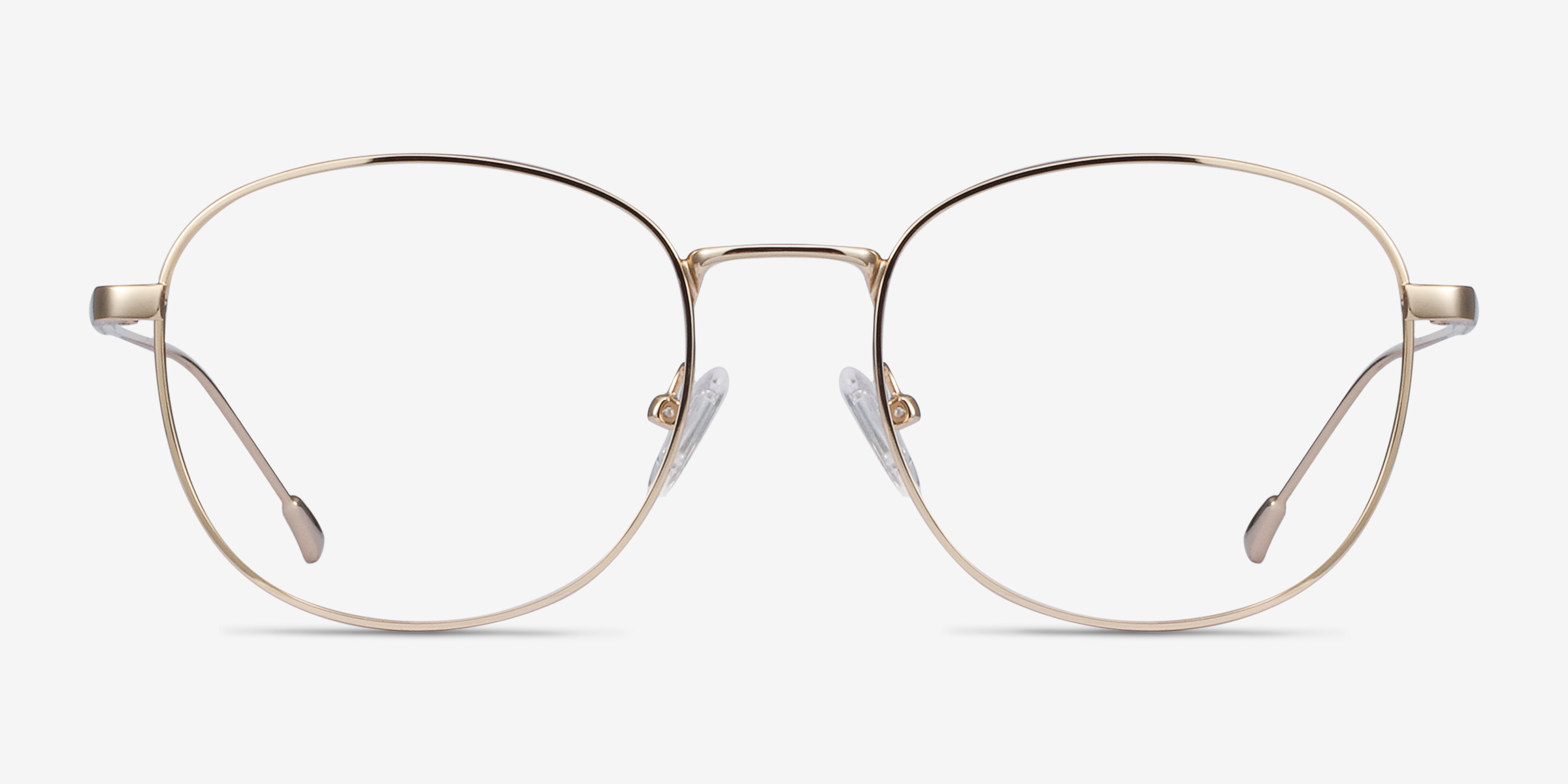 Vantage Doré MétalMontures de lunettes de vue d'EyeBuyDirect, Vue de Face