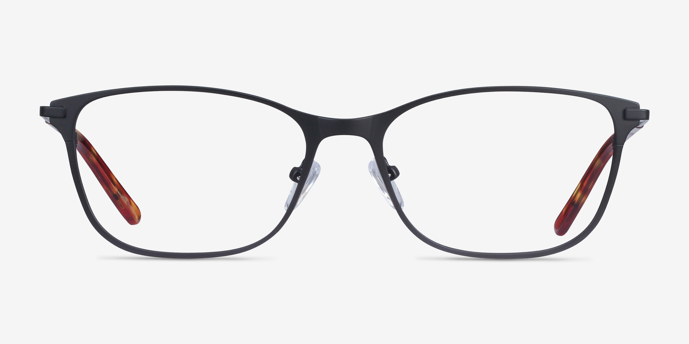 Modena Noir MétalMontures de lunettes de vue d'EyeBuyDirect, Vue de Face